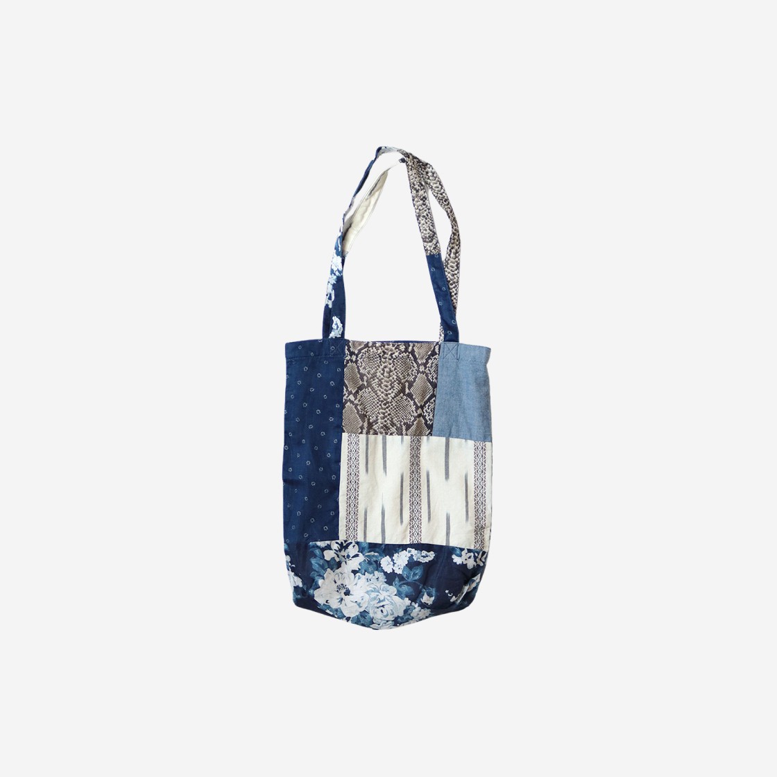 Kapital Patchwork Novel Tote Bag Indigo 상세 이미지 1