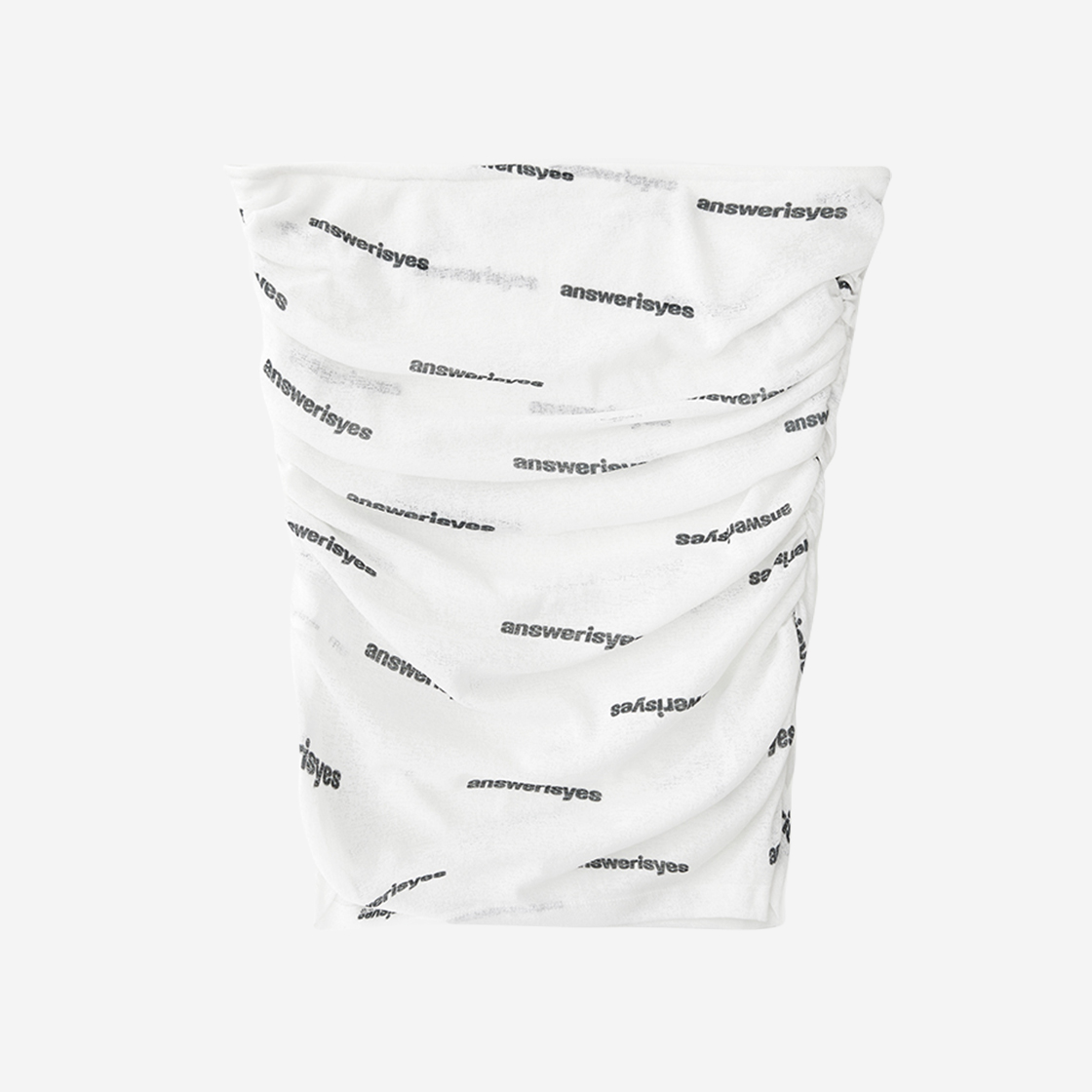 엔써이즈예스 드레이프 밴디드 튜브탑 화이트