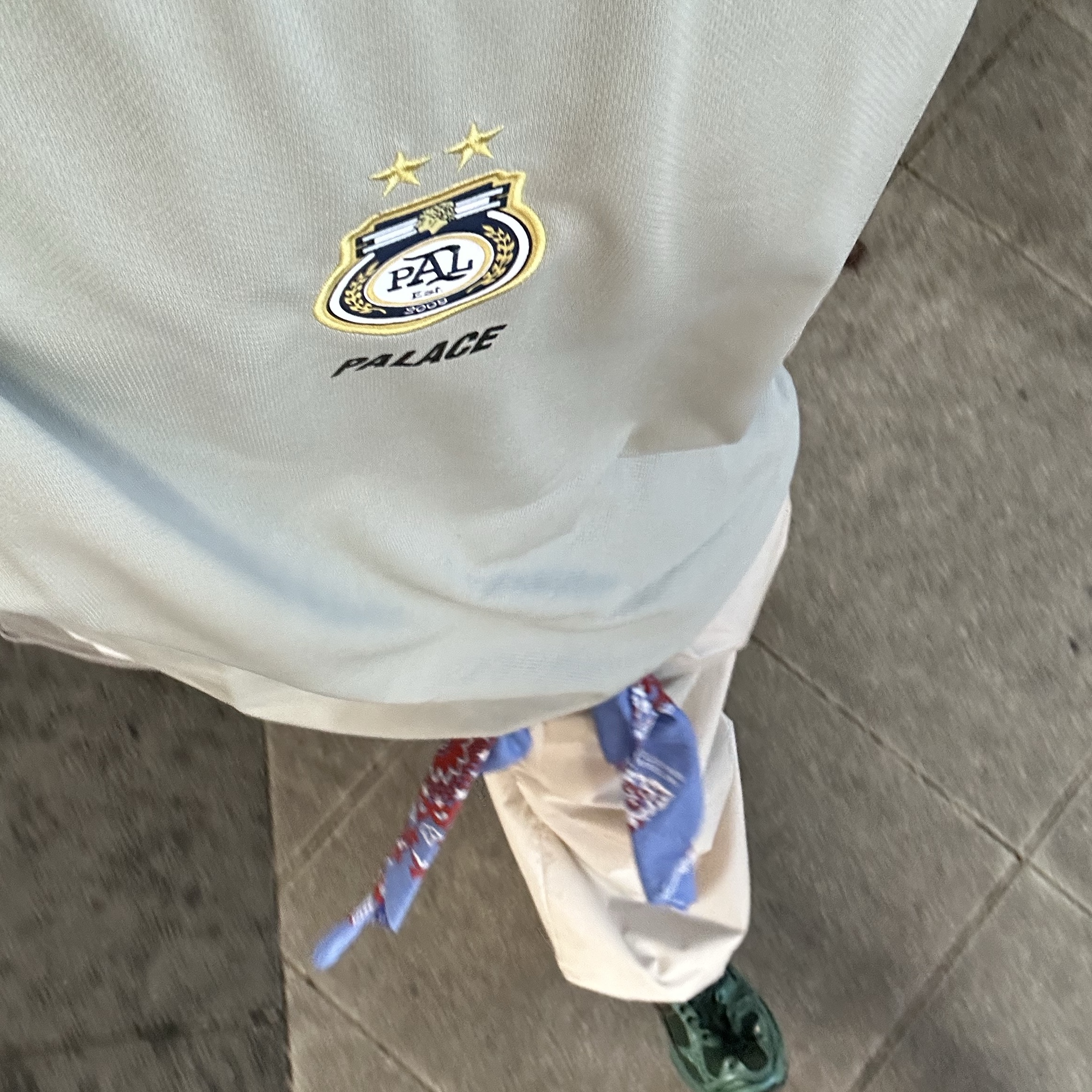 Palace Pro Jersey White - 23FW, Asics x Unaffected Gel-Kayano 14 Uranus Green 착용 스타일 - 1