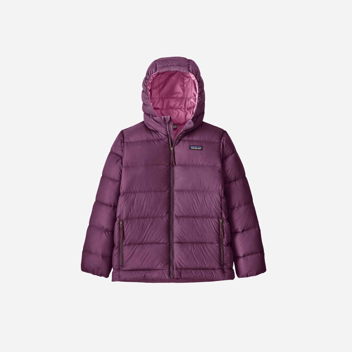 (Kids) Patagonia Hi-Loft Down Sweater Hoody Night Plum 상세 이미지 1