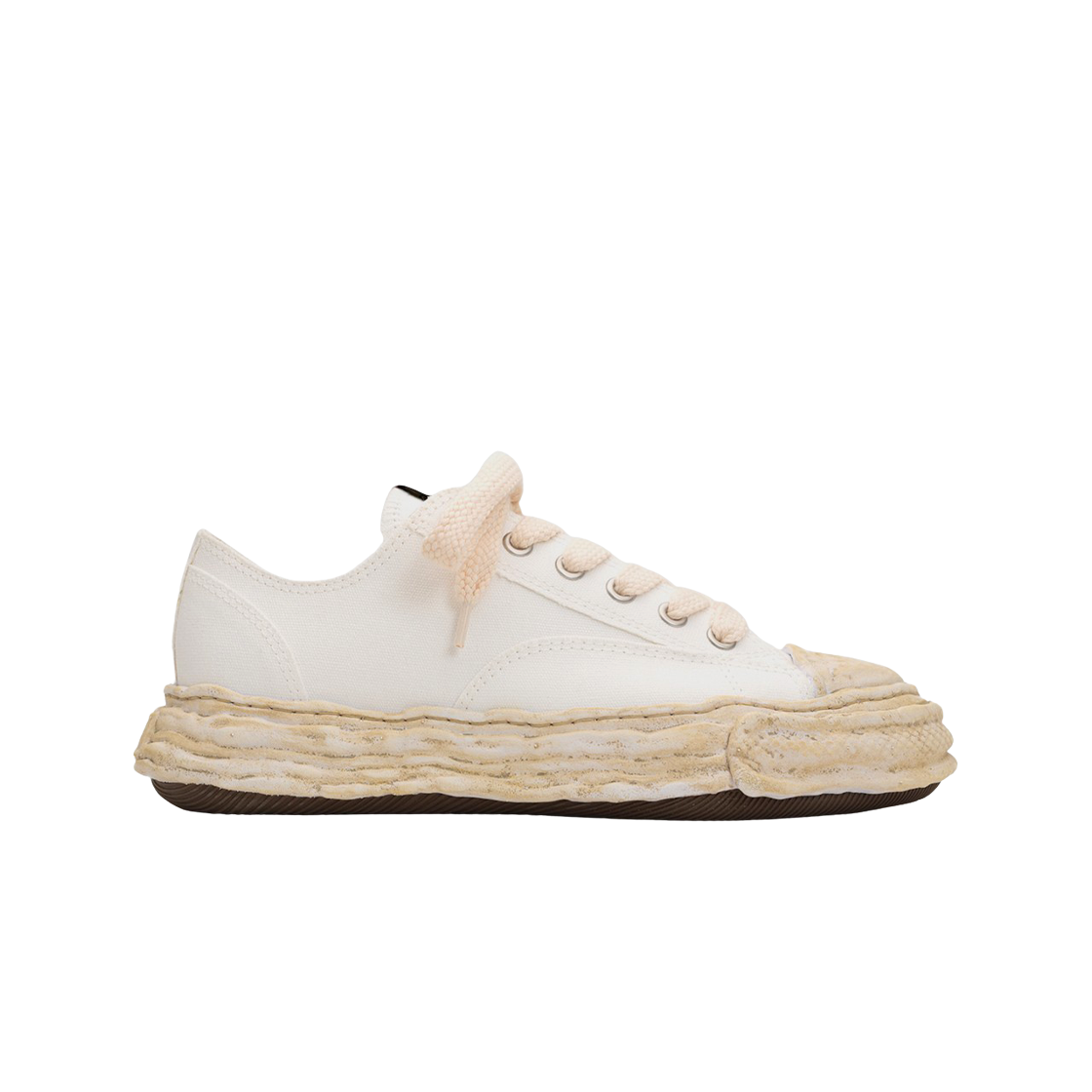 메종 미하라 야스히로 피터슨23 OG 솔 다이드 캔버스 로우탑 스니커즈 화이트(Maison Mihara Yasuhiro Peterson23 OG Sole Dyed Canvas Low-top Sneakers White)
