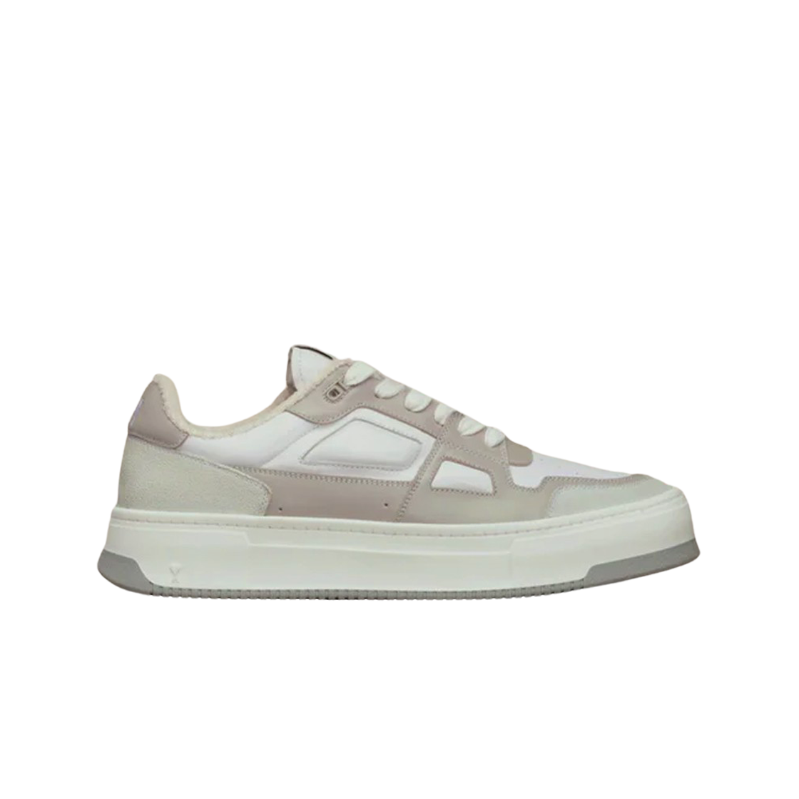 아미 로우 탑 아미 아케이드 스니커즈 화이트 애쉬 그레이(AMI Low Top AMI Arcade Sneakers White Ash Grey)