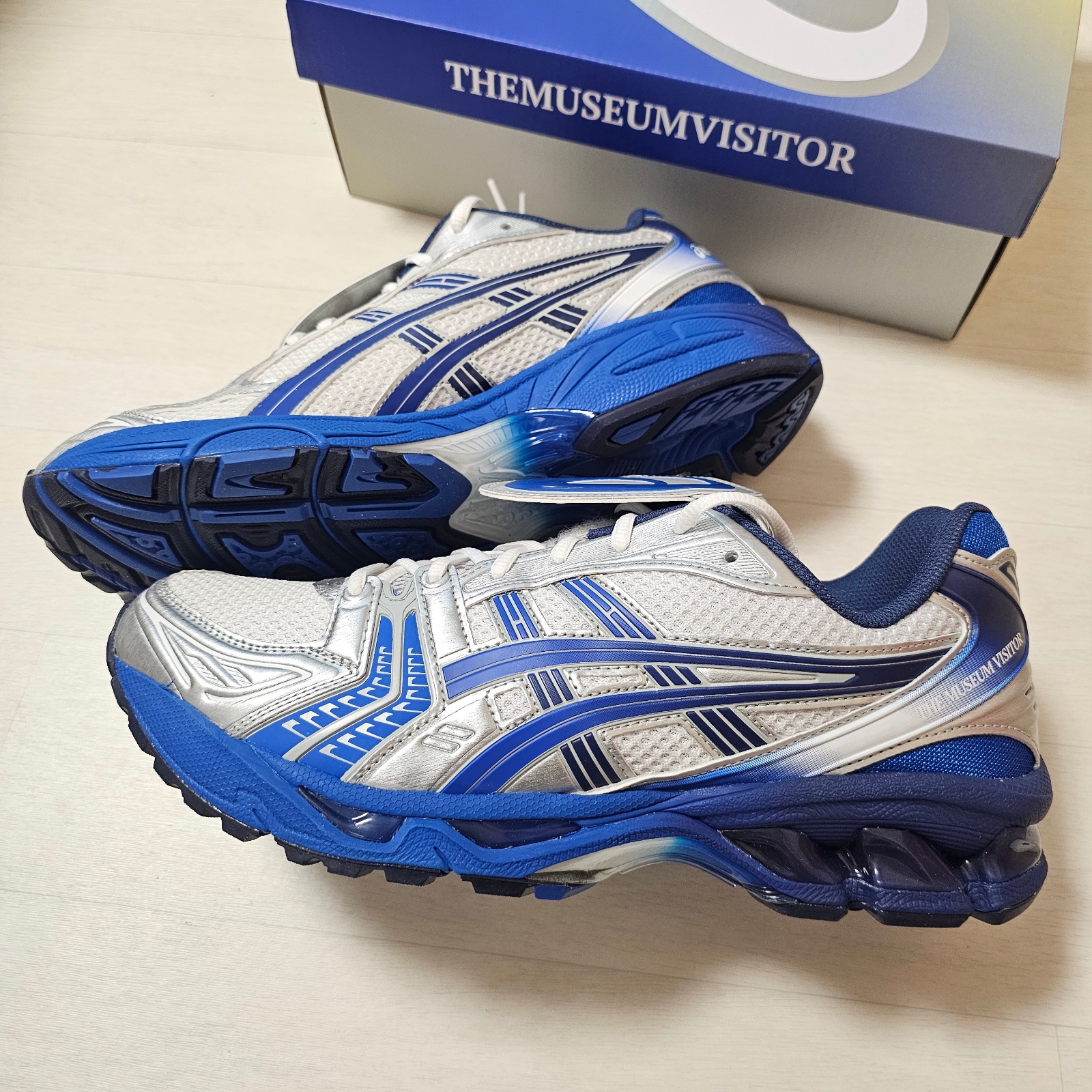 Asics x The Museum Visitor Gel-Kayano 14 Polar Shade Illusion Blue 착용 스타일