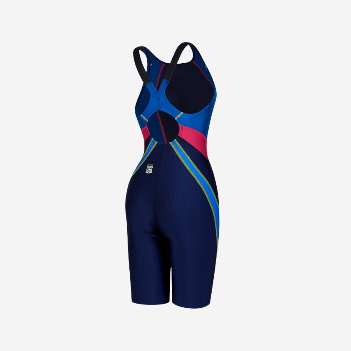 (W) Mizuno Stream Ace Here Strap Line Half Body Kneesuit Navy Blue 상세 이미지 2