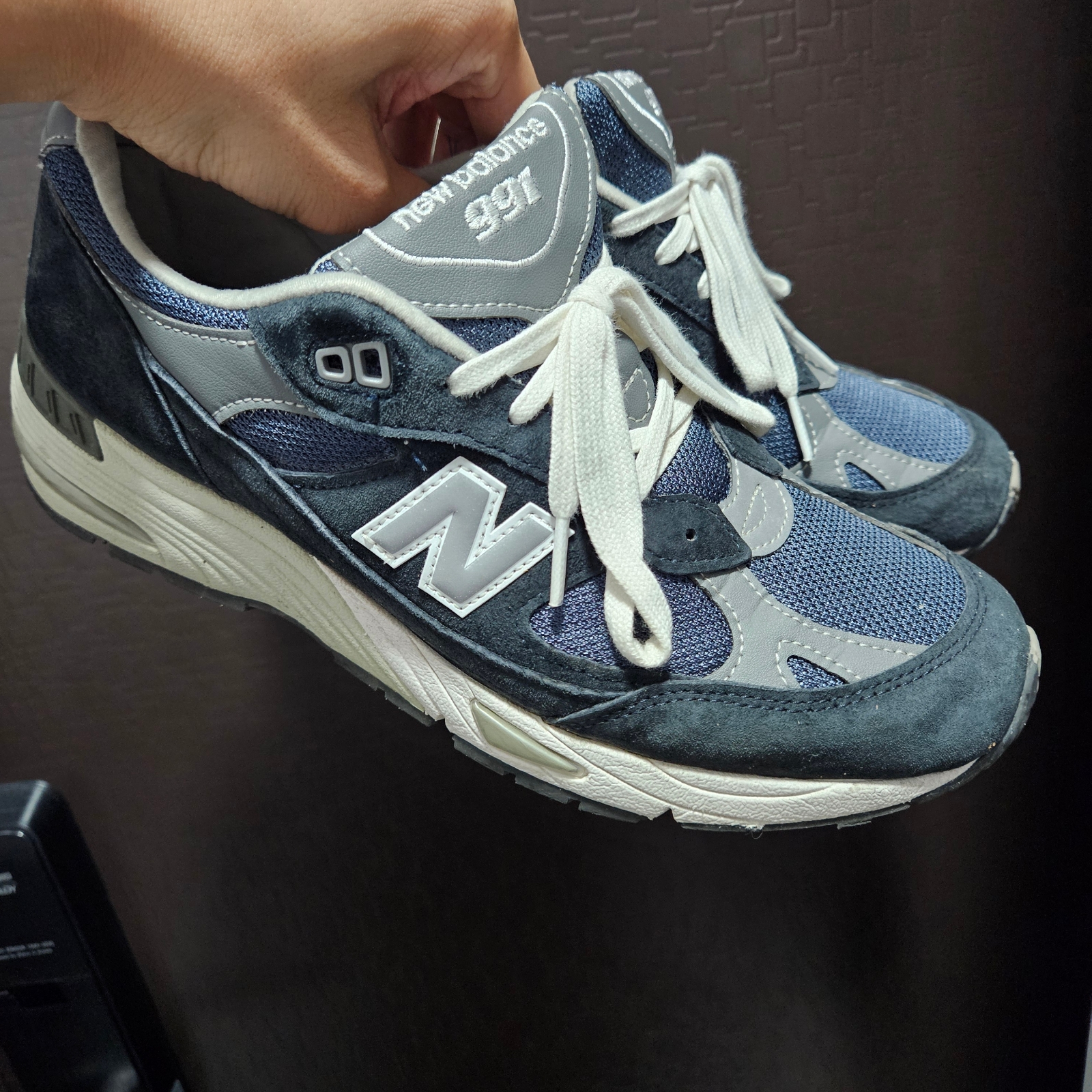 New Balance 991 Made in UK Navy 착용 스타일