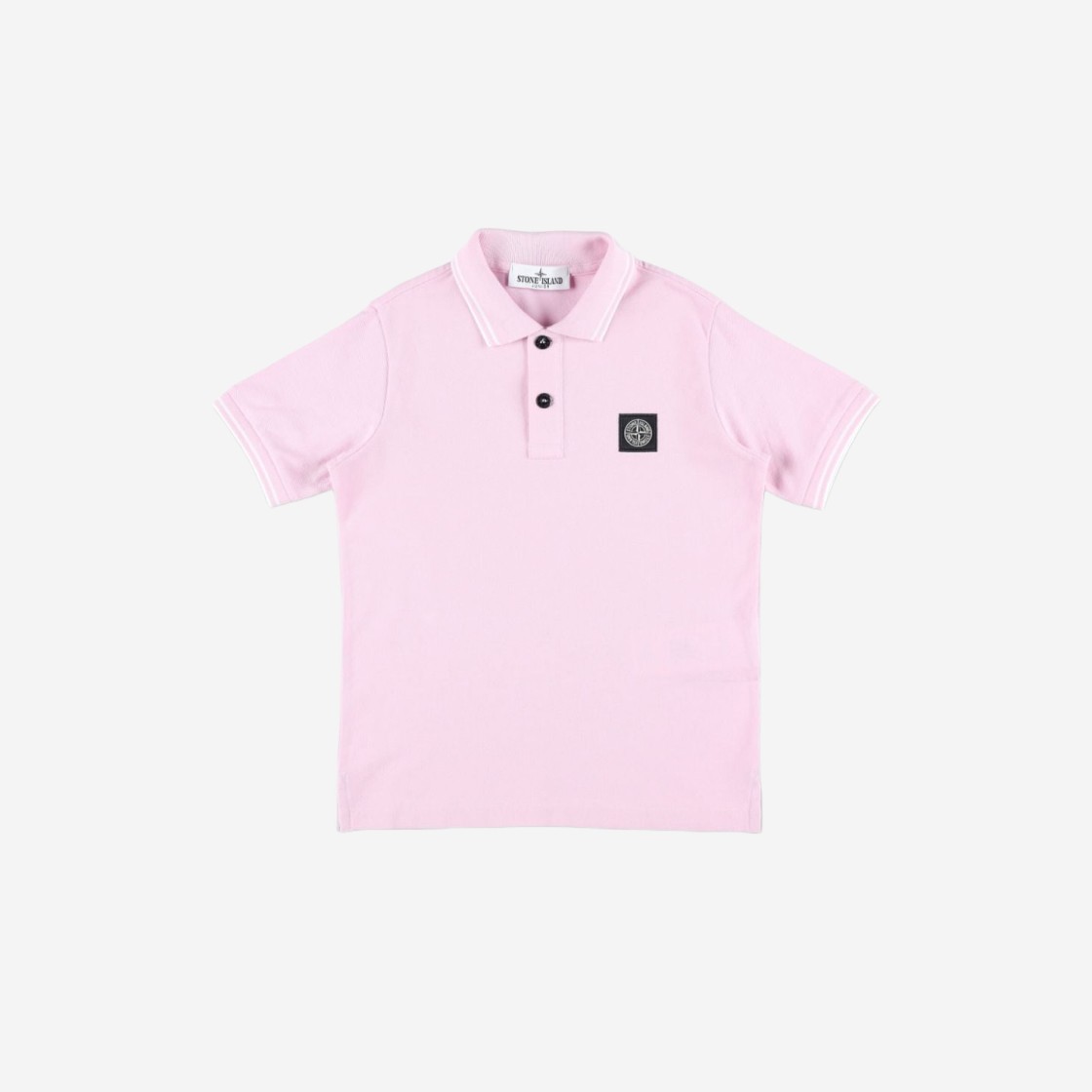 (Kids) Stone Island 21348 Short Sleeve Polo Shirt Pink - 24SS 상세 이미지 1