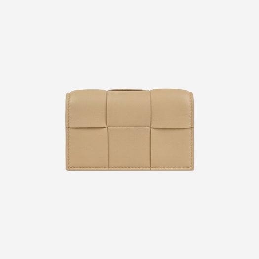 Bottega Veneta Cassette Business Card Case Porridge