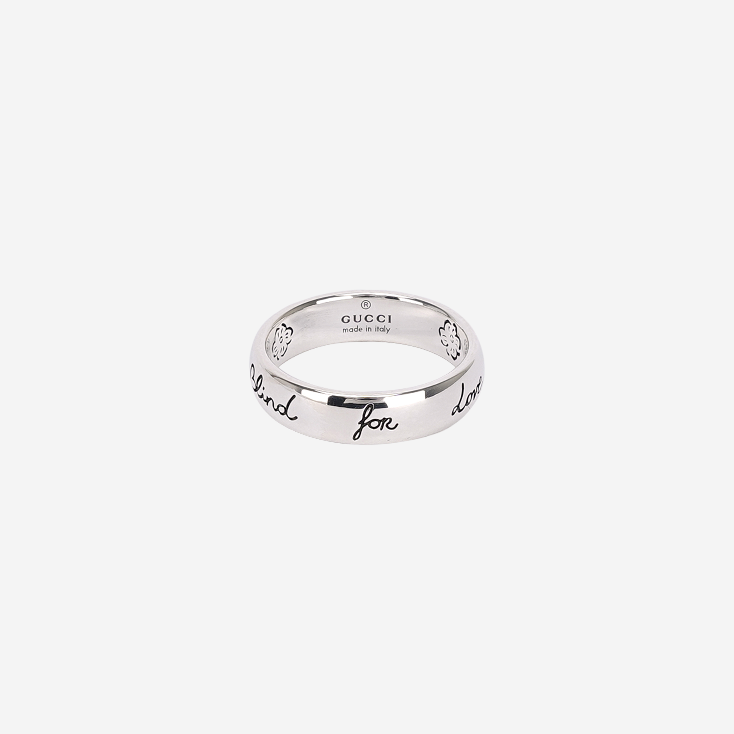 Gucci Blind For Love Ring Silver