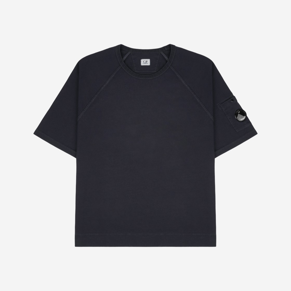 C.P. Company Heavy Jersey Goggle T-Shirt Navy - 22FW 상세 이미지 1