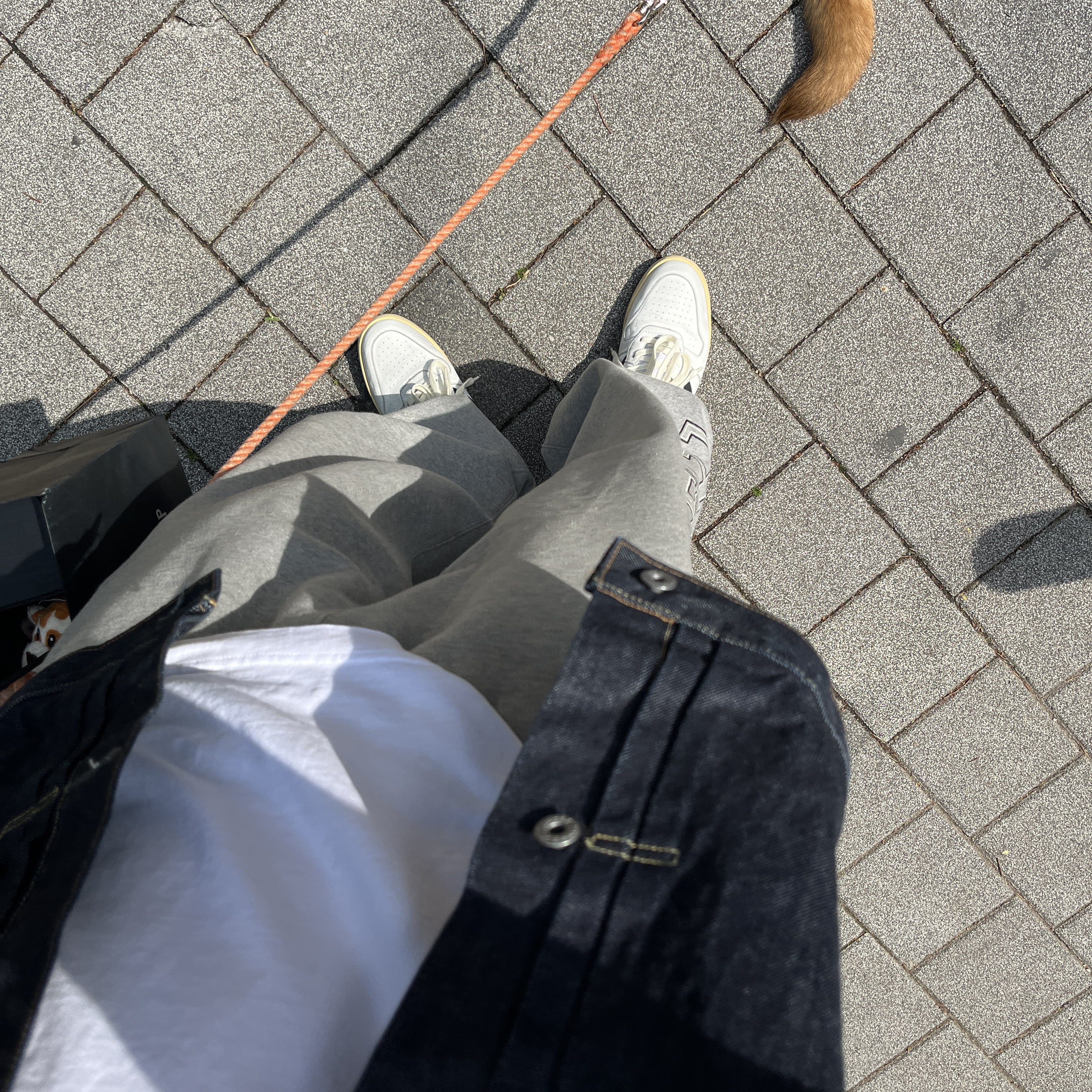 Supreme x Nike Sweatpant Heather Grey - 24SS 착용 스타일 - 2