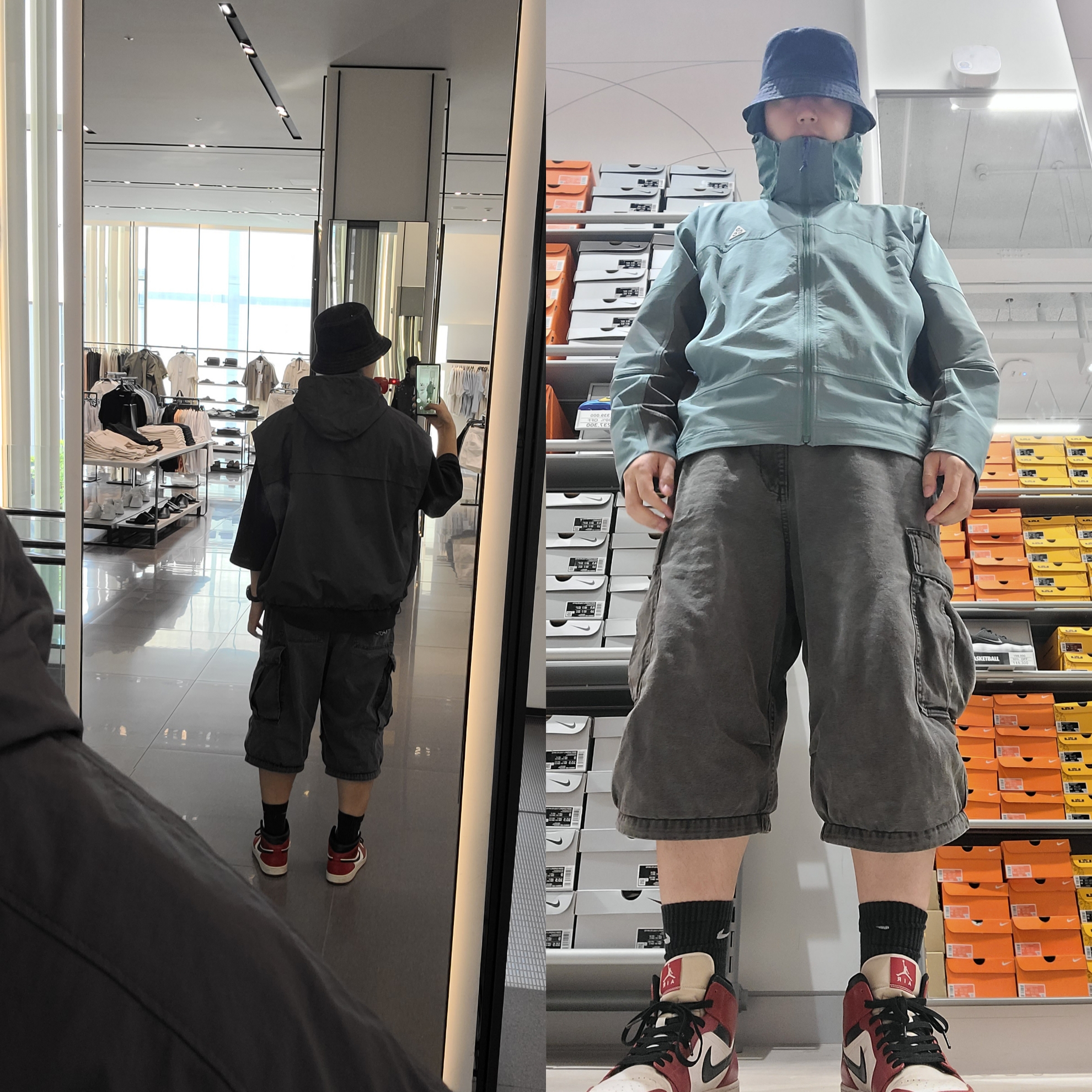 Nike ACG Sun Farer Jacket Bicoastal Vintage Green - Asia, Jordan 1 Mid Chicago 2020 착용 스타일 - 1