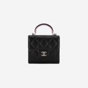 Chanel Clutch with Chain Lambskin & Gold Black Lilac