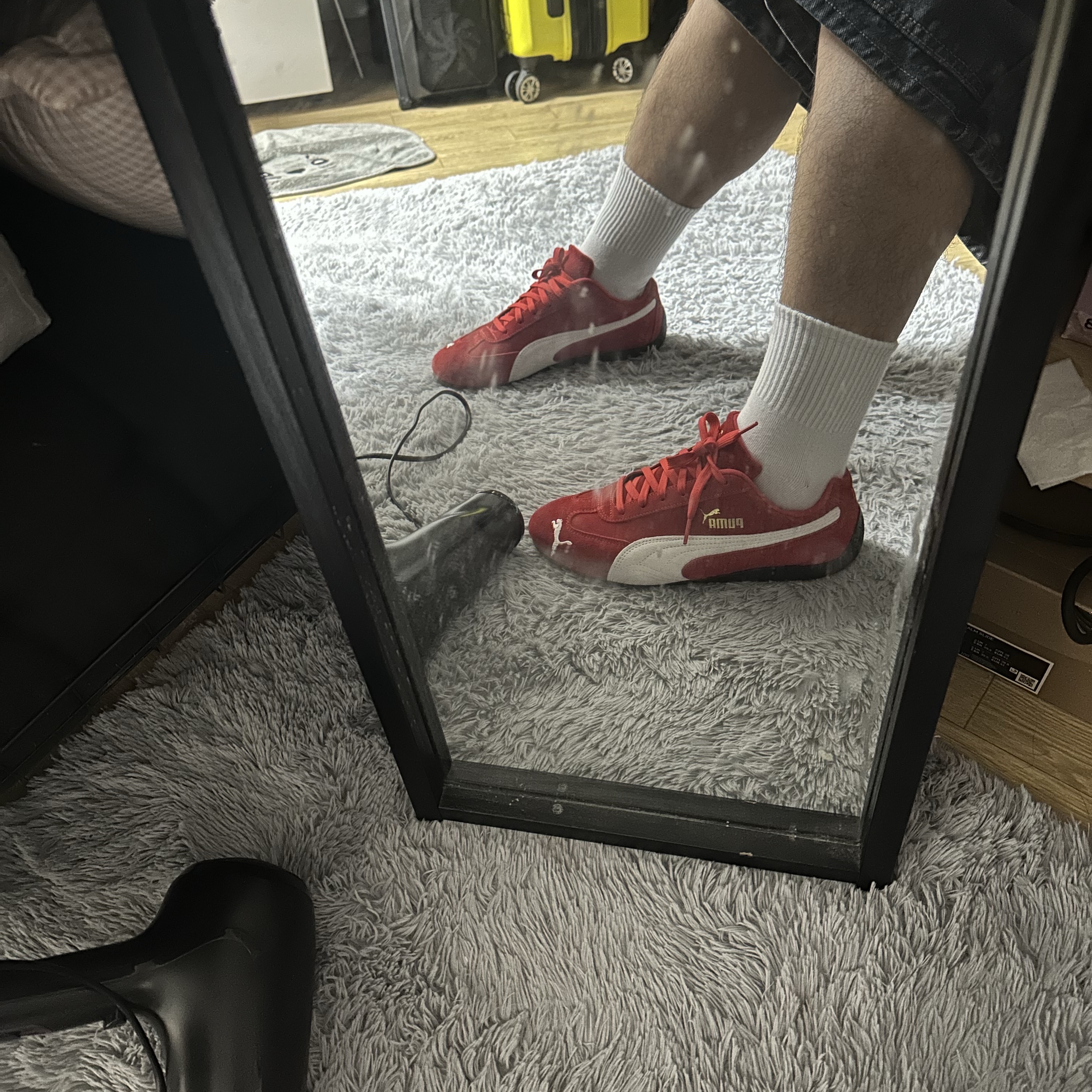 Puma Speedcat OG Red White 착용 스타일