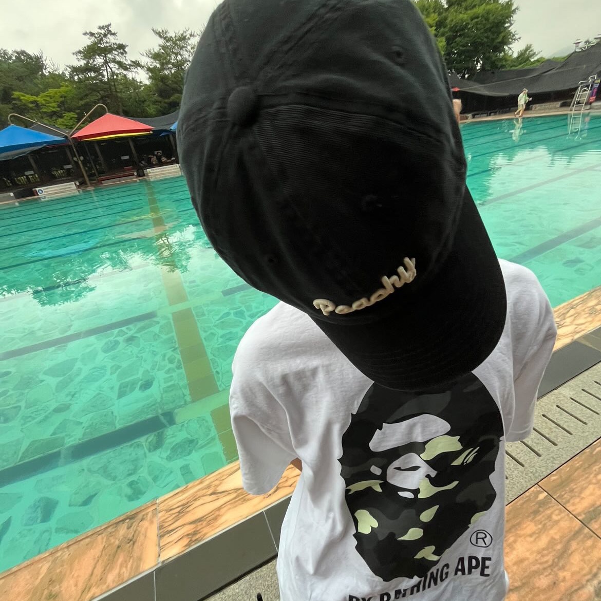 BAPE City Camo By Bathing Ape T-Shirt White Black 착용 스타일