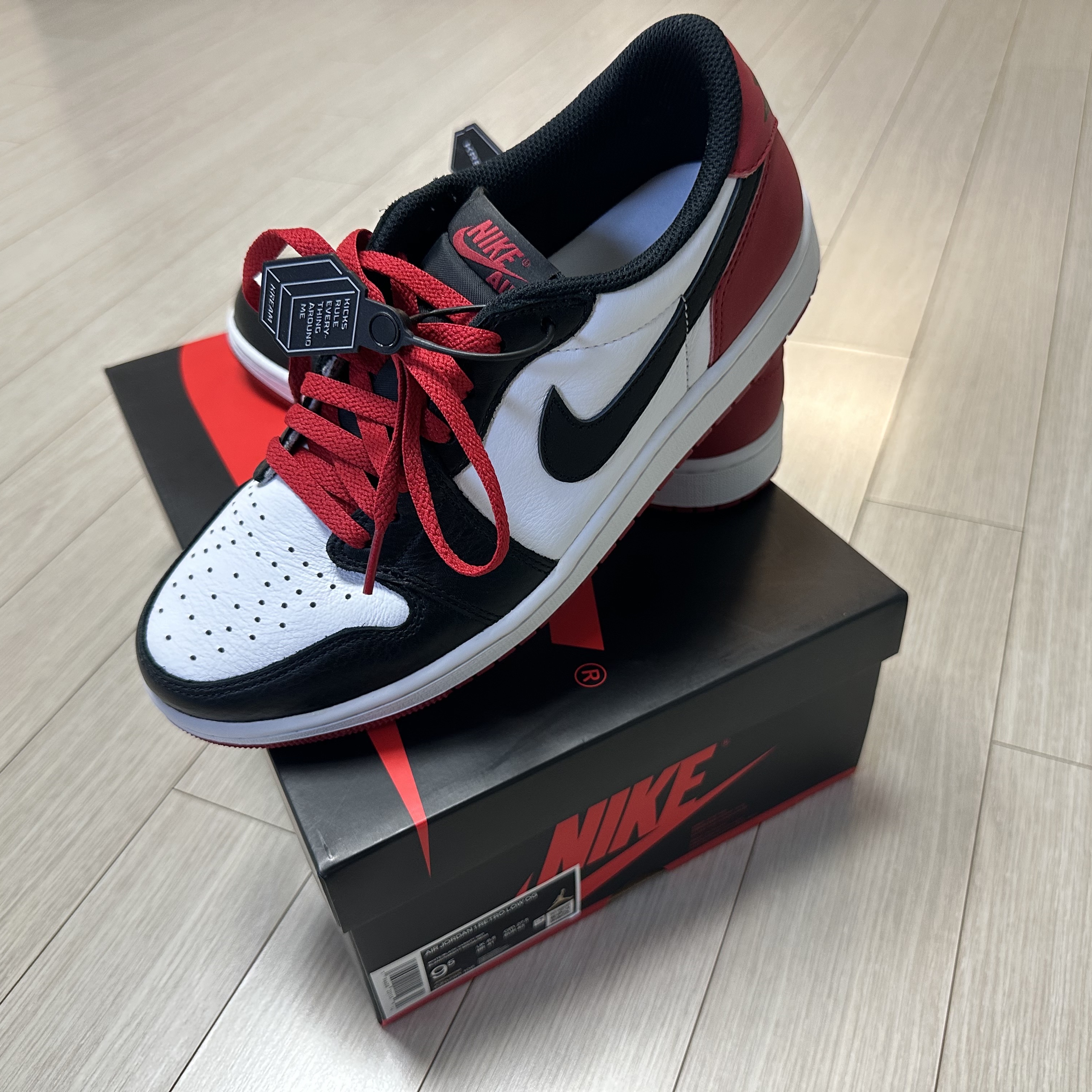 Jordan 1 Retro Low OG Black Toe 착용 스타일 - 1