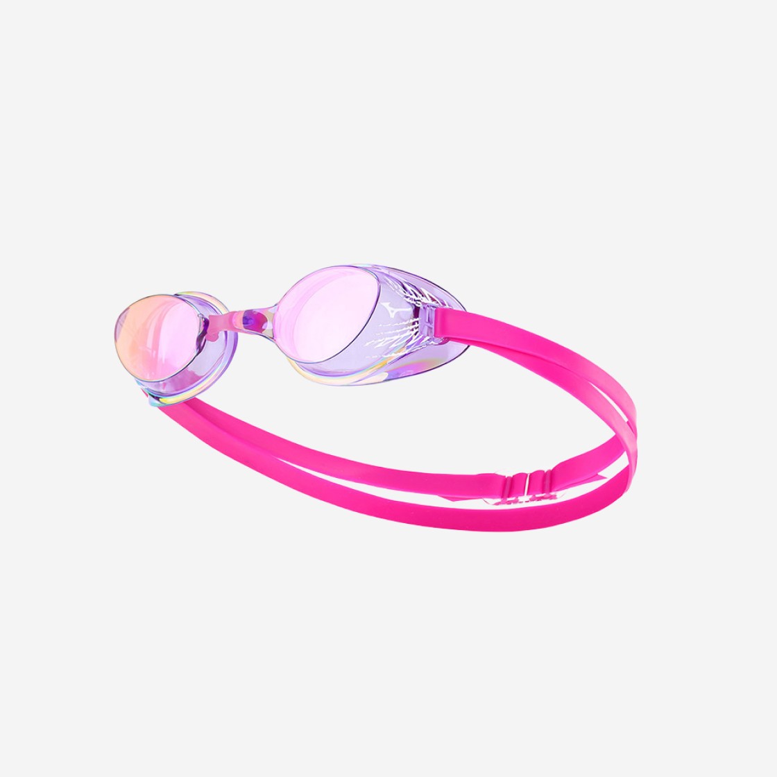 Mizuno Accel Eye Limited Mirrored Non Cushion Swim Goggles Purple Pink 상세 이미지 1