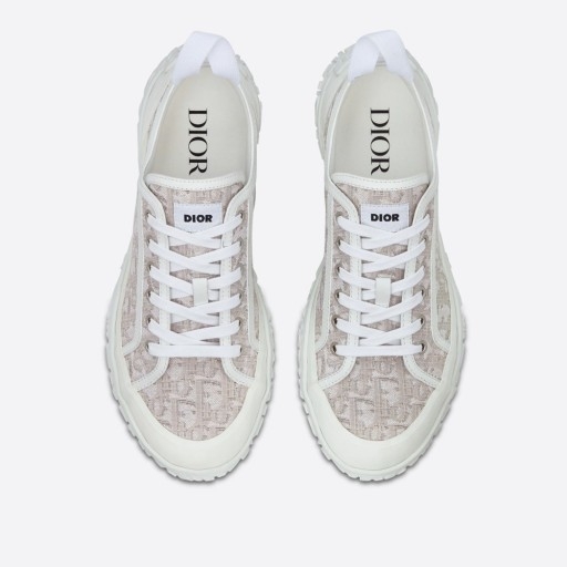 Dior Essentials Diorizon Derby Shoe White Rubber Off White Dior Oblique Jacquard 착용 스타일 - 2