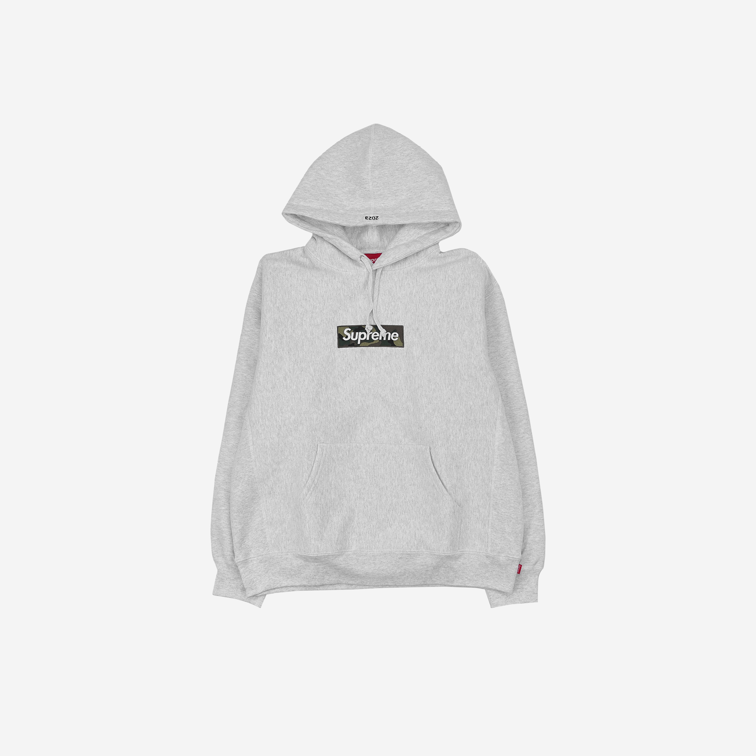 Supreme Box Logo Hooded Sweatshirt Ash Grey - 23FW