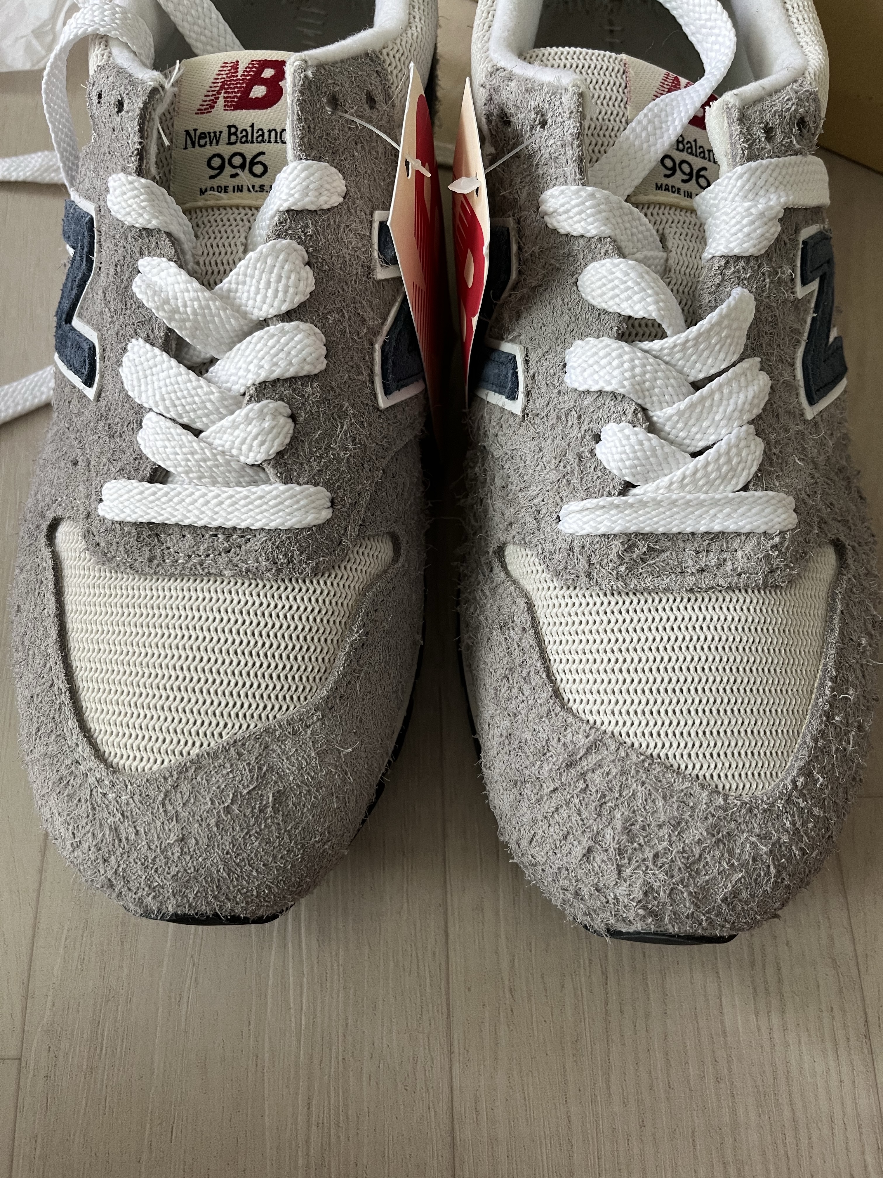 New Balance Made in USA 996 Marblehead Vintage Indigo 착용 스타일 - 1
