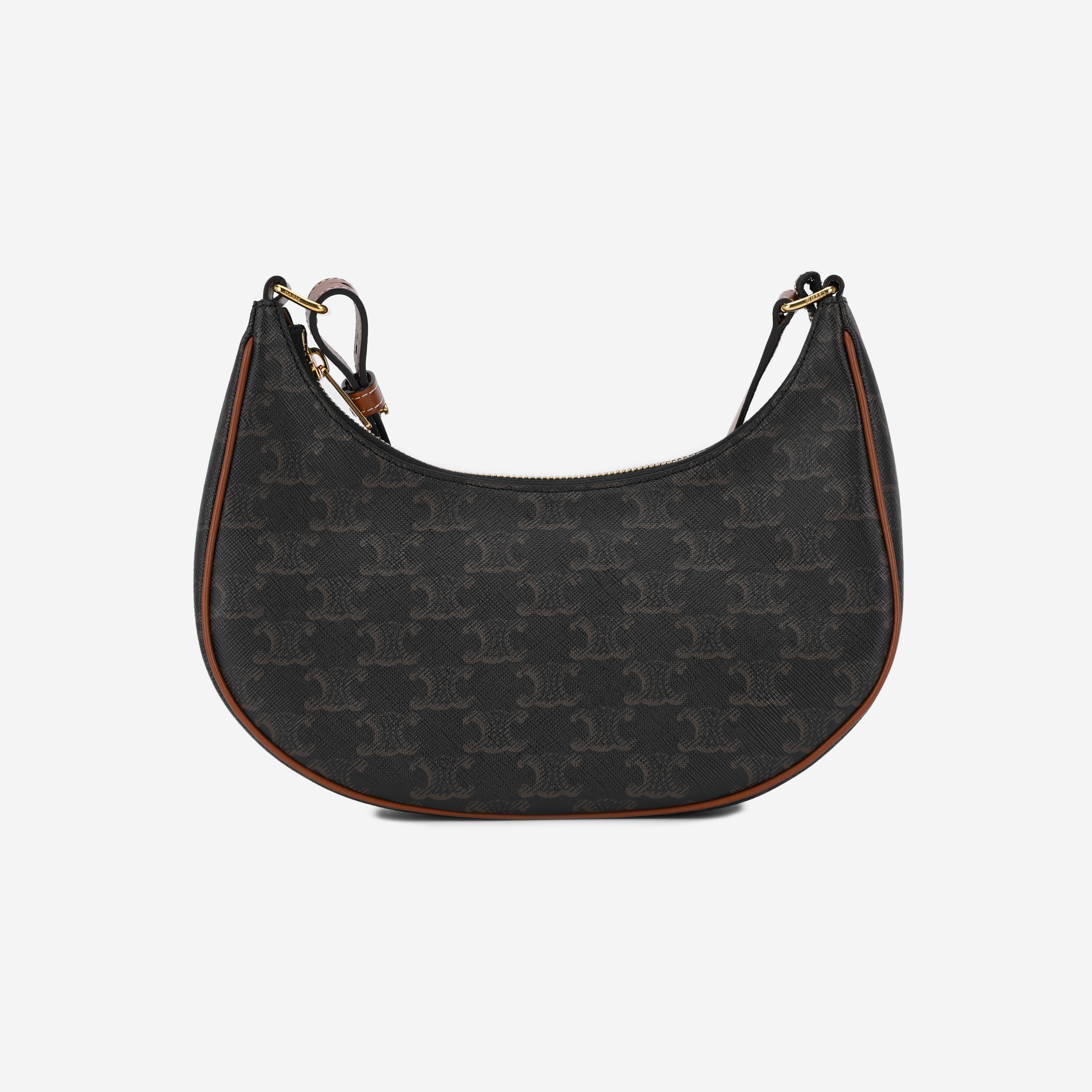 Celine Ava Bag in Triomphe Canvas and Calfskin Tan