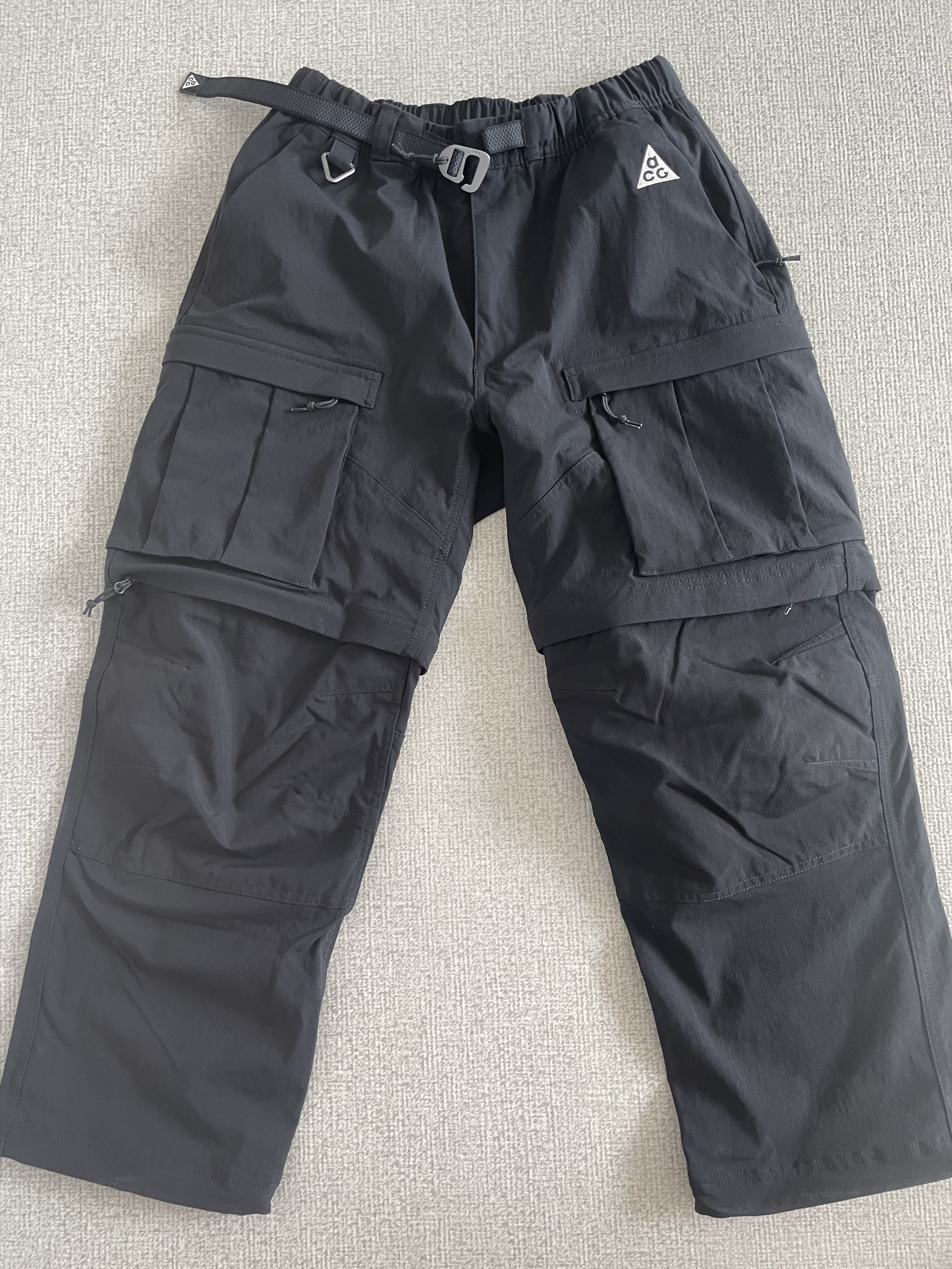 Nike ACG Smith Summit Cargo Pants Black Anthracite - Asia 착용 스타일