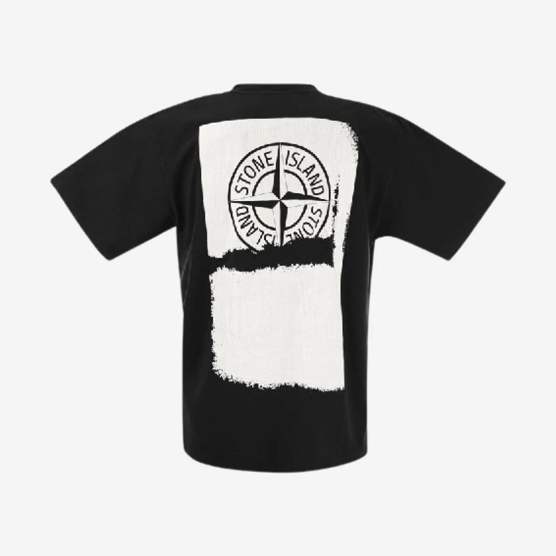 스톤 아일랜드 2RC89 스크래치 페인트 원 프린트 숏슬리브 티셔츠 블랙 - 24SS | Stone Island | KREAM Stone Island 2RC89... 