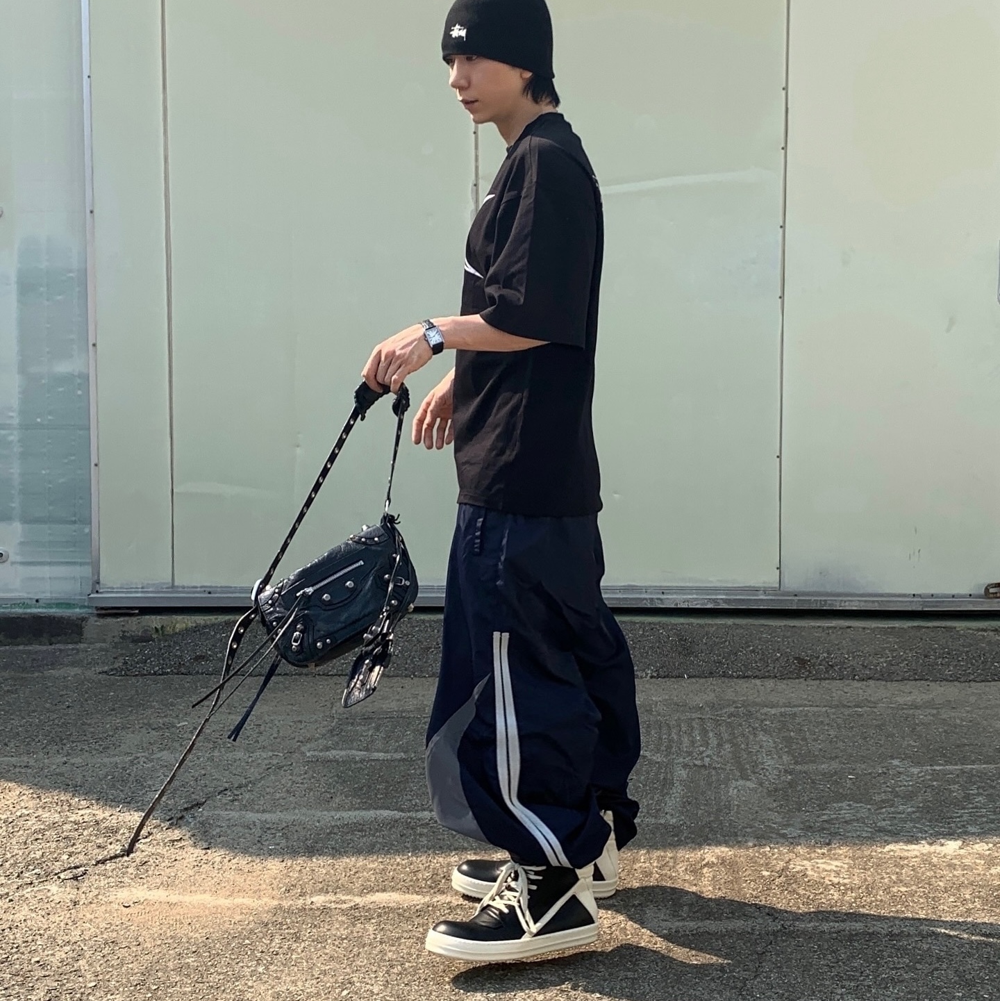 Civision by CSC Hybrid Track Pants Ver.2, Civision by CSC City Lives 49 T-Shirt Black 착용 스타일 - 3