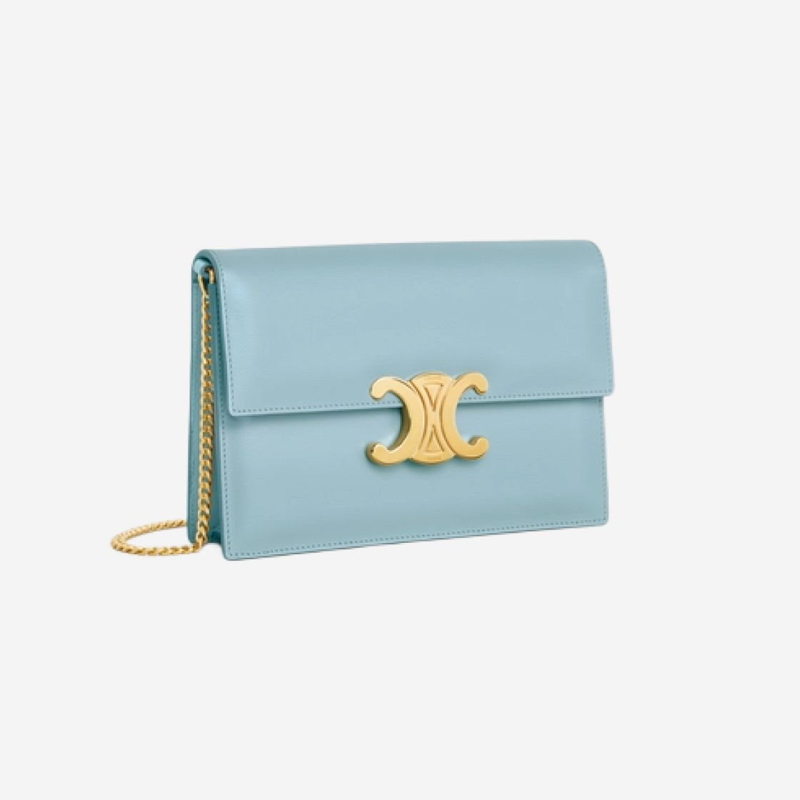 Celine Clutch Soir in Shiny Calfskin California Blue 상세 이미지 2