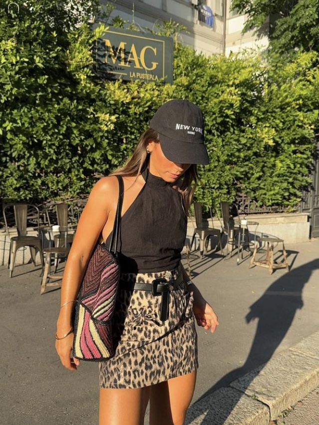 Baum Und Pferdgarten Women Saima Brown Baum Leopard - 24FW 착용 스타일 - 1