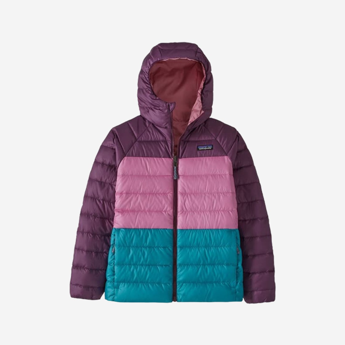 (Kids) Patagonia Reversible Down Sweater Hoody Planet Pink 상세 이미지 1