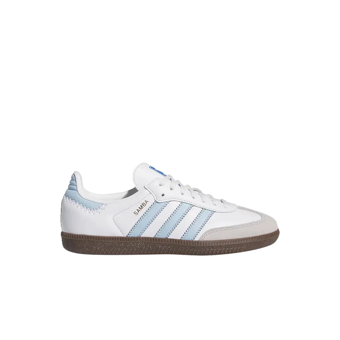 (키즈) 아디다스 삼바 OG 화이트 클리어 스카이 - 풋락커 한정((Kids) Adidas Samba OG White Clear Sky - Footlocker Exclusive) - 1