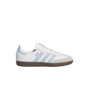 (Kids) Adidas Samba OG White Clear Sky - Footlocker Exclusive