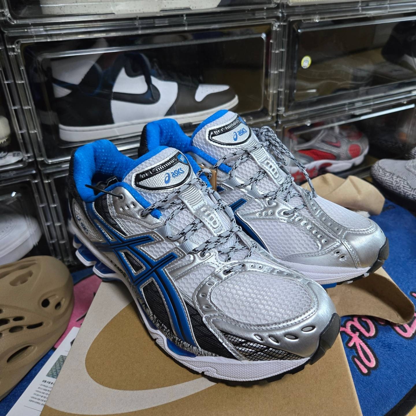 Asics Gel-Nimbus 10.1 White Directoire Blue 착용 스타일 - 2