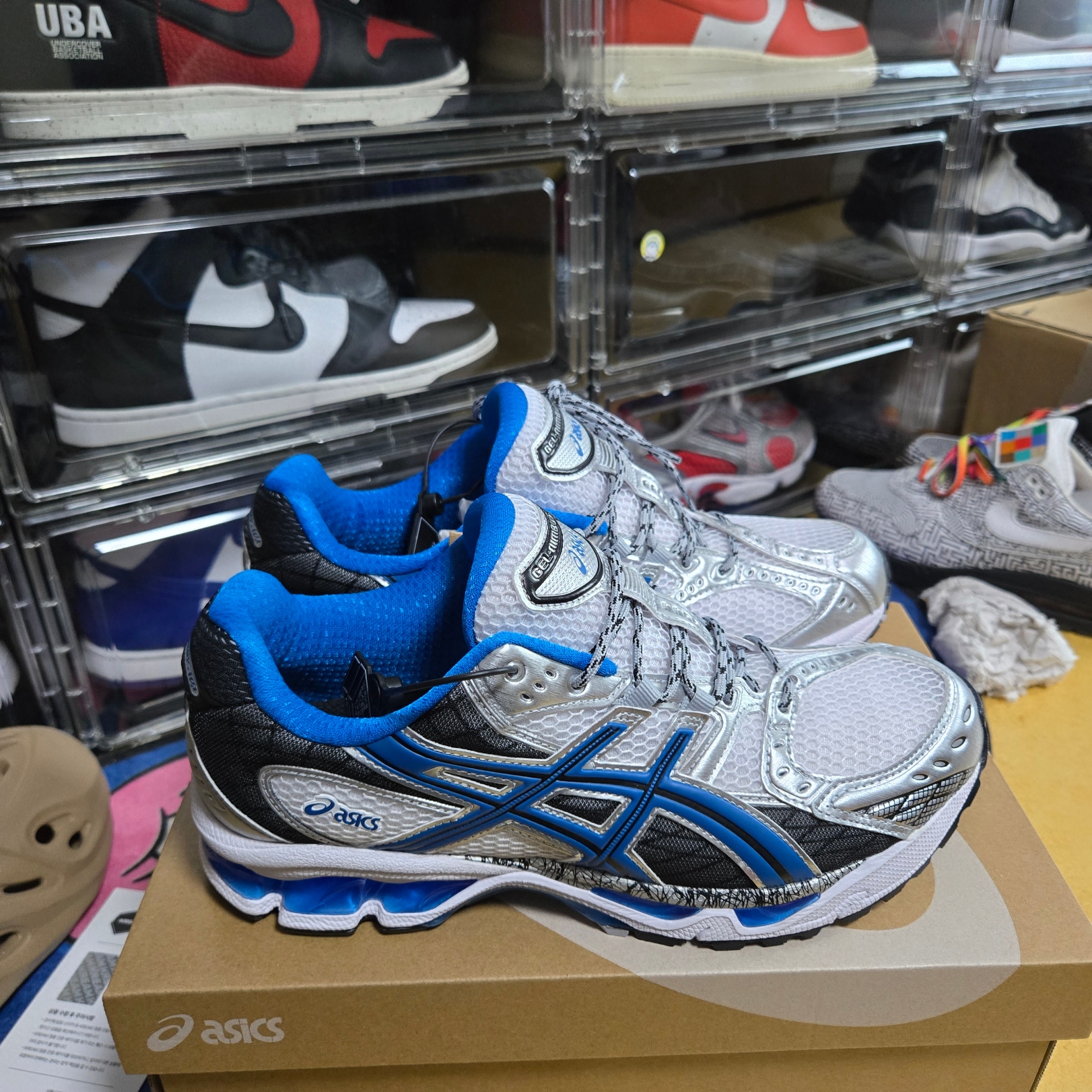 Asics Gel-Nimbus 10.1 White Directoire Blue 착용 스타일 - 4