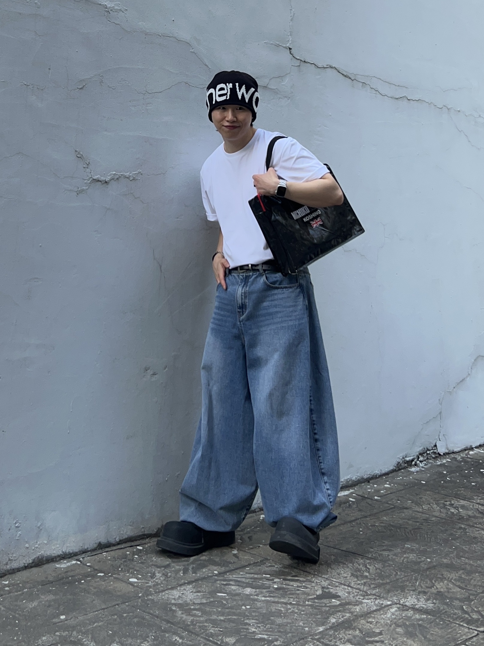 Balenciaga Steroid Derby Black 착용 스타일 - 1