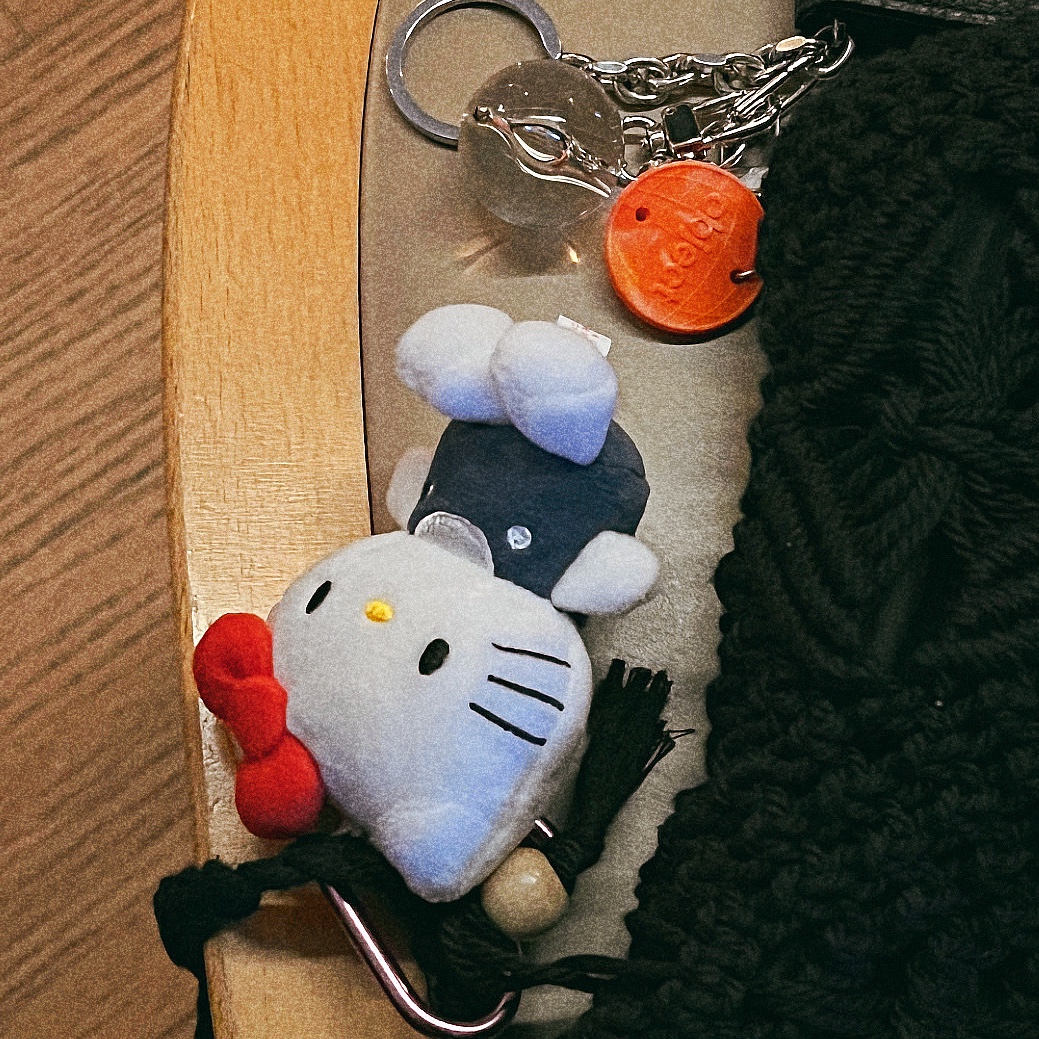 Sanrio Hello Kitty Mini Mascot Holder 착용 스타일