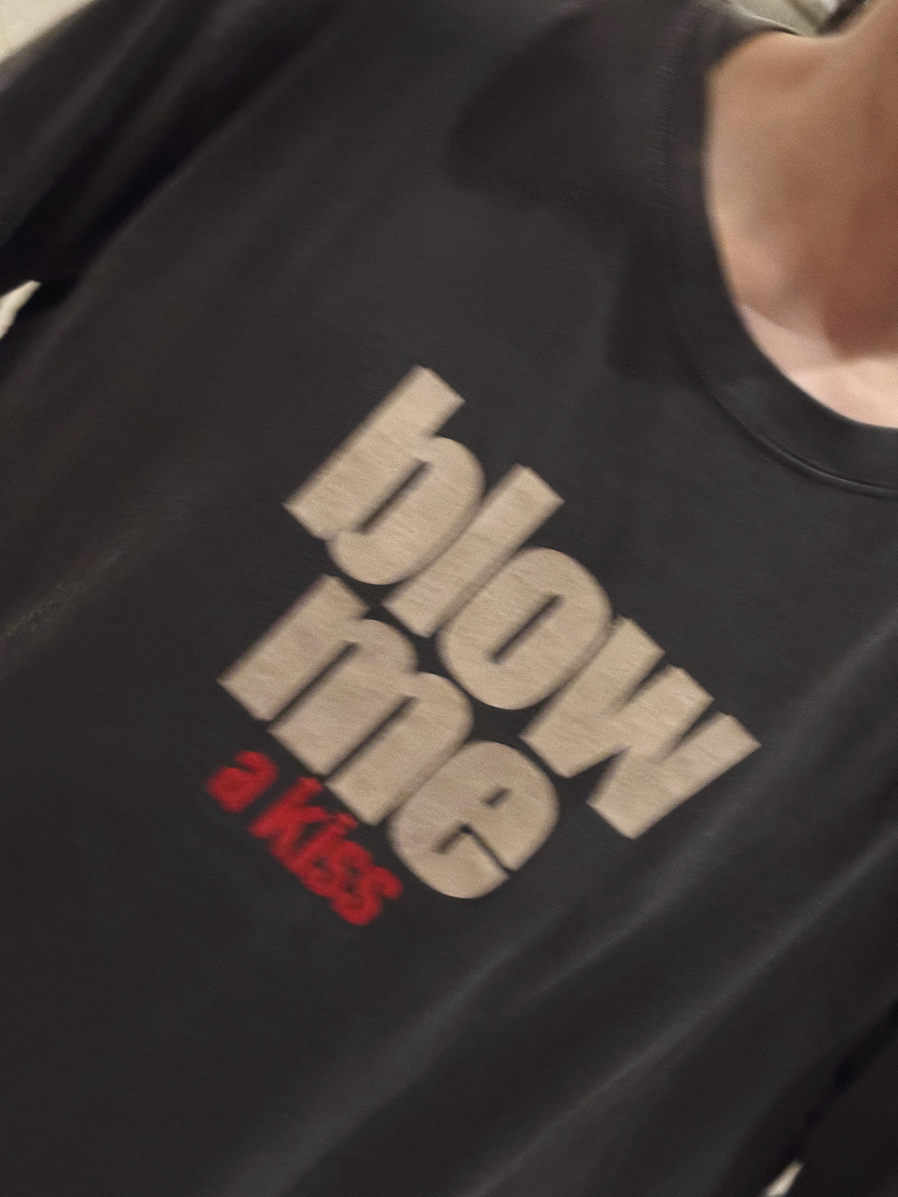 Project G/R Blow Me Washed T-Shirt Brown, ETCE Denim Bermuda Shorts Black 착용 스타일 - 4