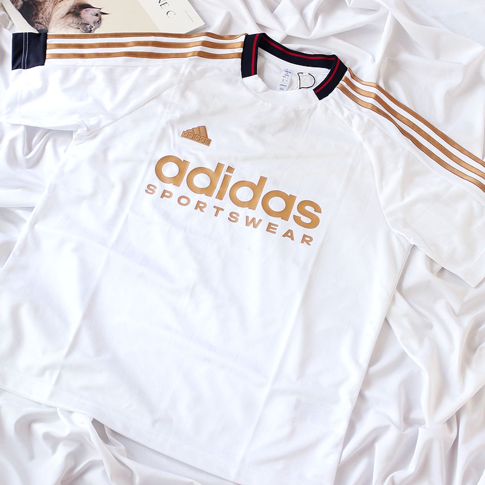 Adidas House of Tiro Nations Pack T-Shirt Team Victory Red White - KR Sizing 착용 스타일 - 2