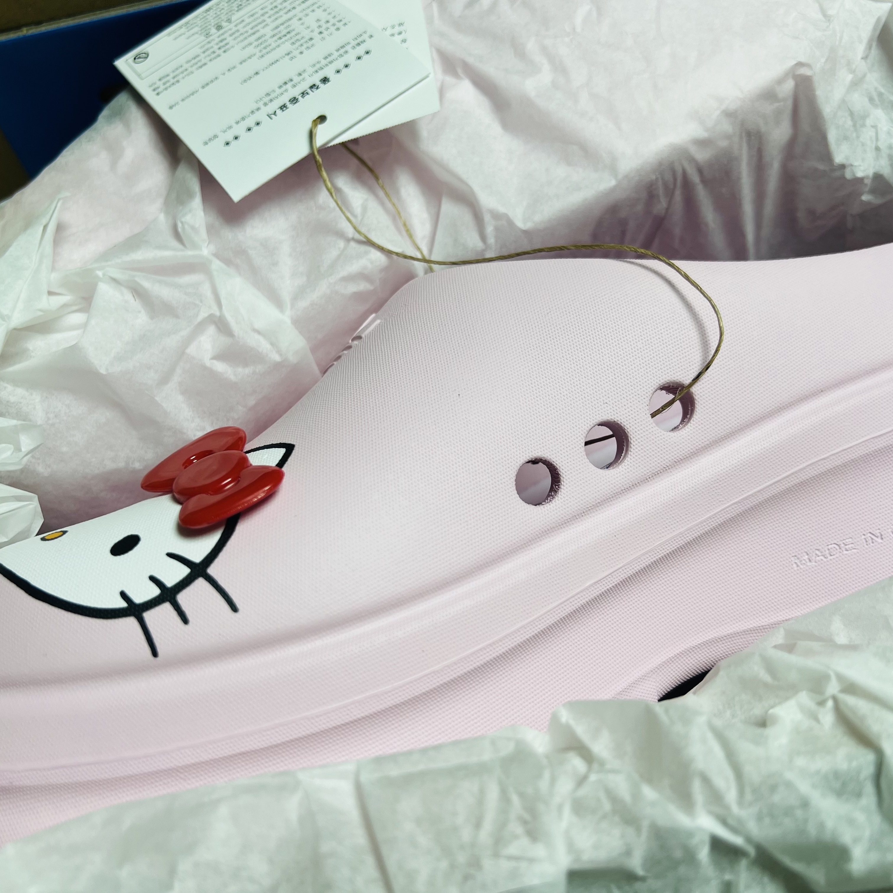 (W) Adidas x Hello Kitty Adifom Stan Smith Mule Clear Pink Red 착용 스타일 - 1