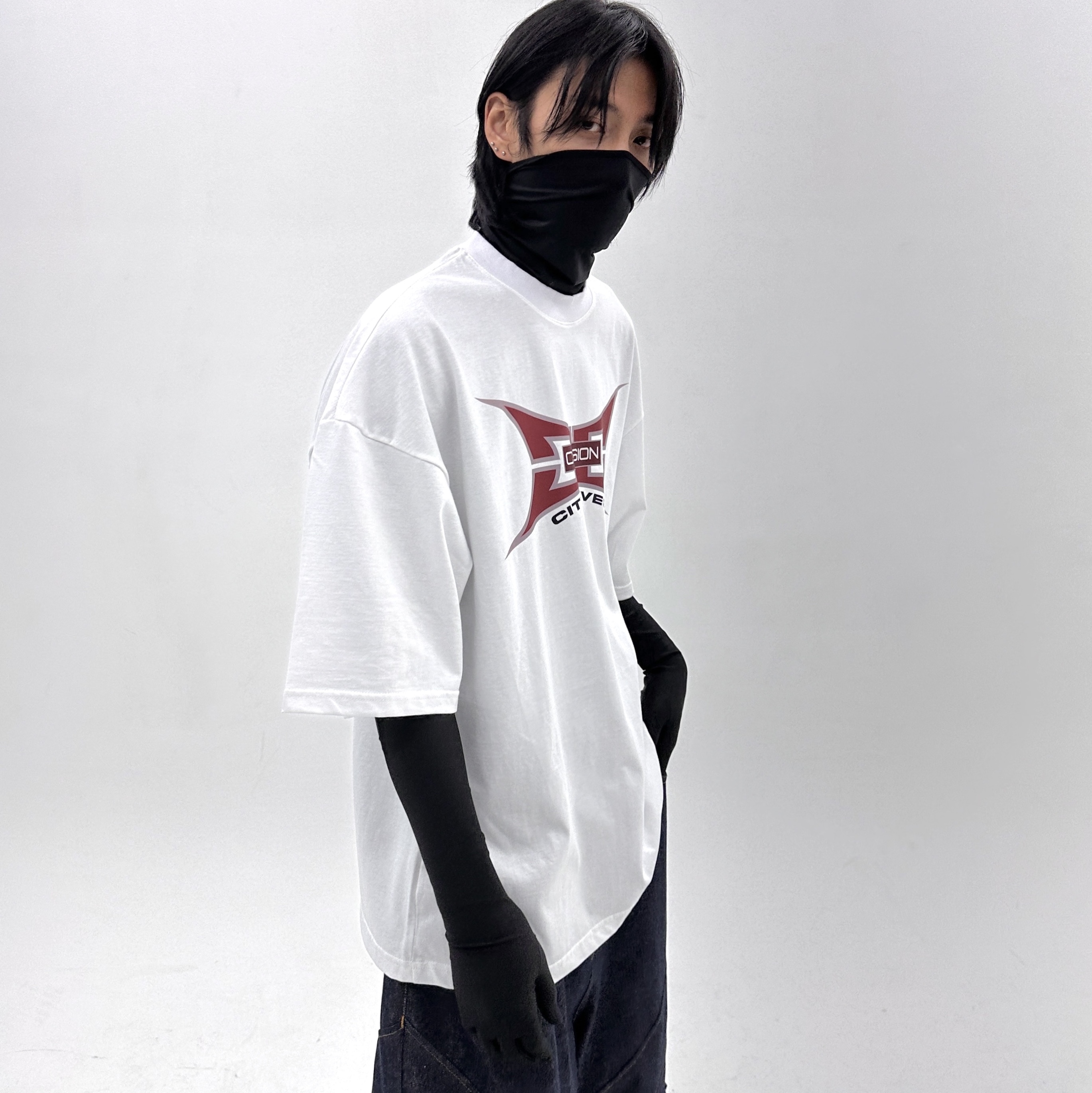 Civision by CSC City Lives 82 T-Shirt White, Civision by CSC City Lives 81 T-Shirt Navy 착용 스타일 - 1