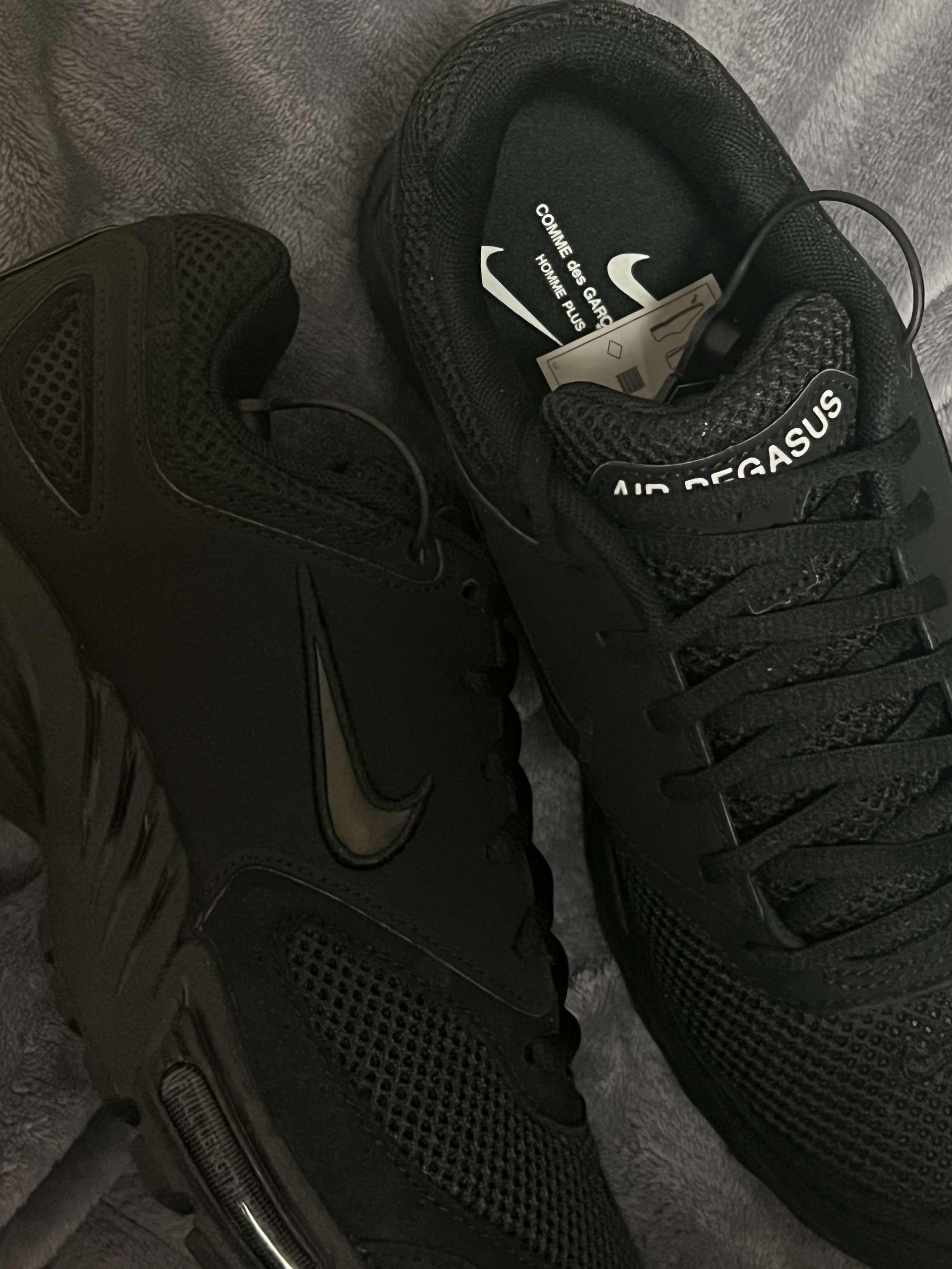 Nike x Comme des Garcons Homme Plus Air Pegasus 2005 Black 착용 스타일
