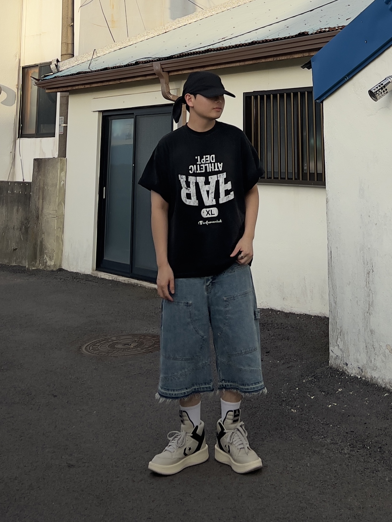 Converse x Drkshdw Turbowpn Pelican 착용 스타일 - 3
