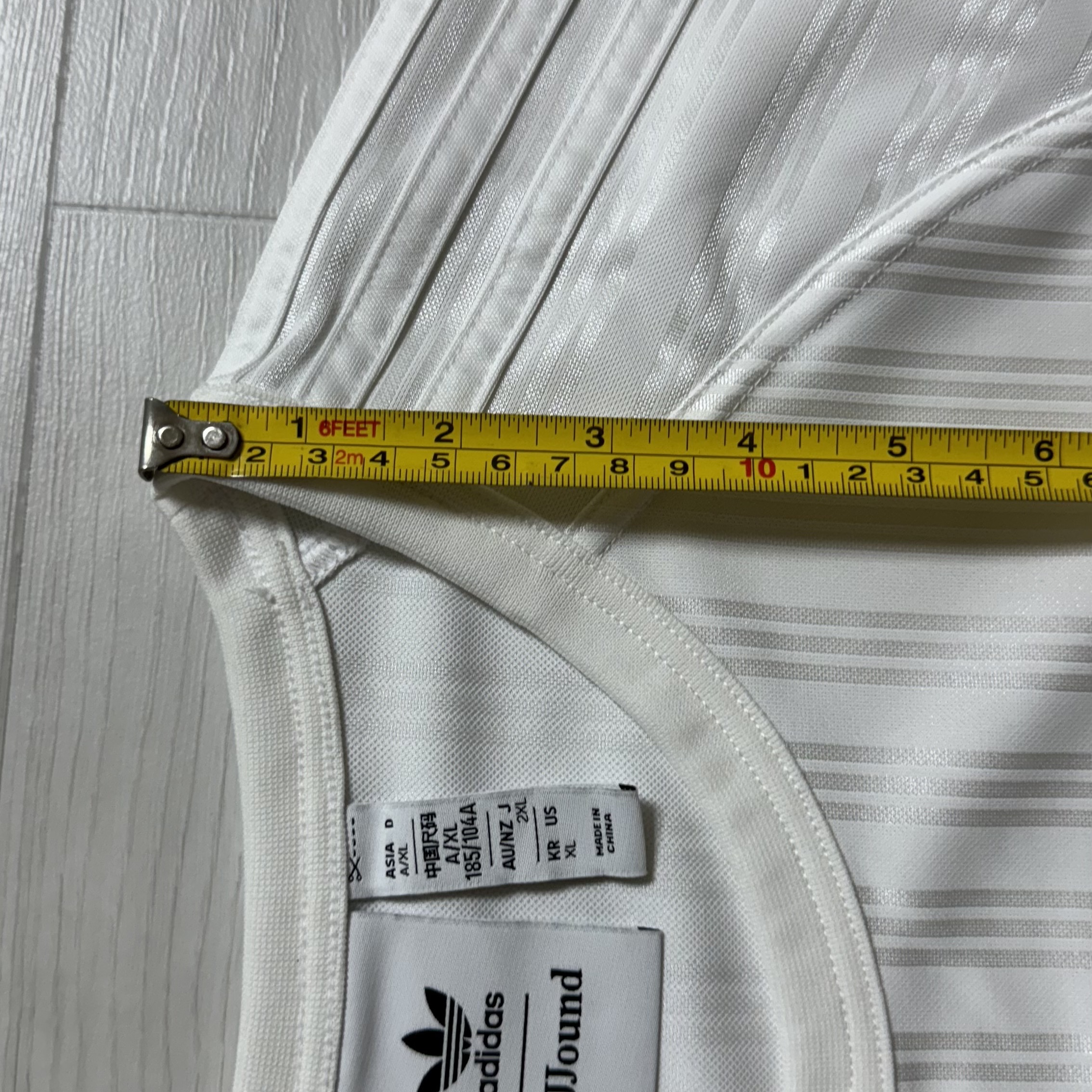 Adidas x JJJJound Football Jersey White - KR Sizing 착용 스타일 - 5