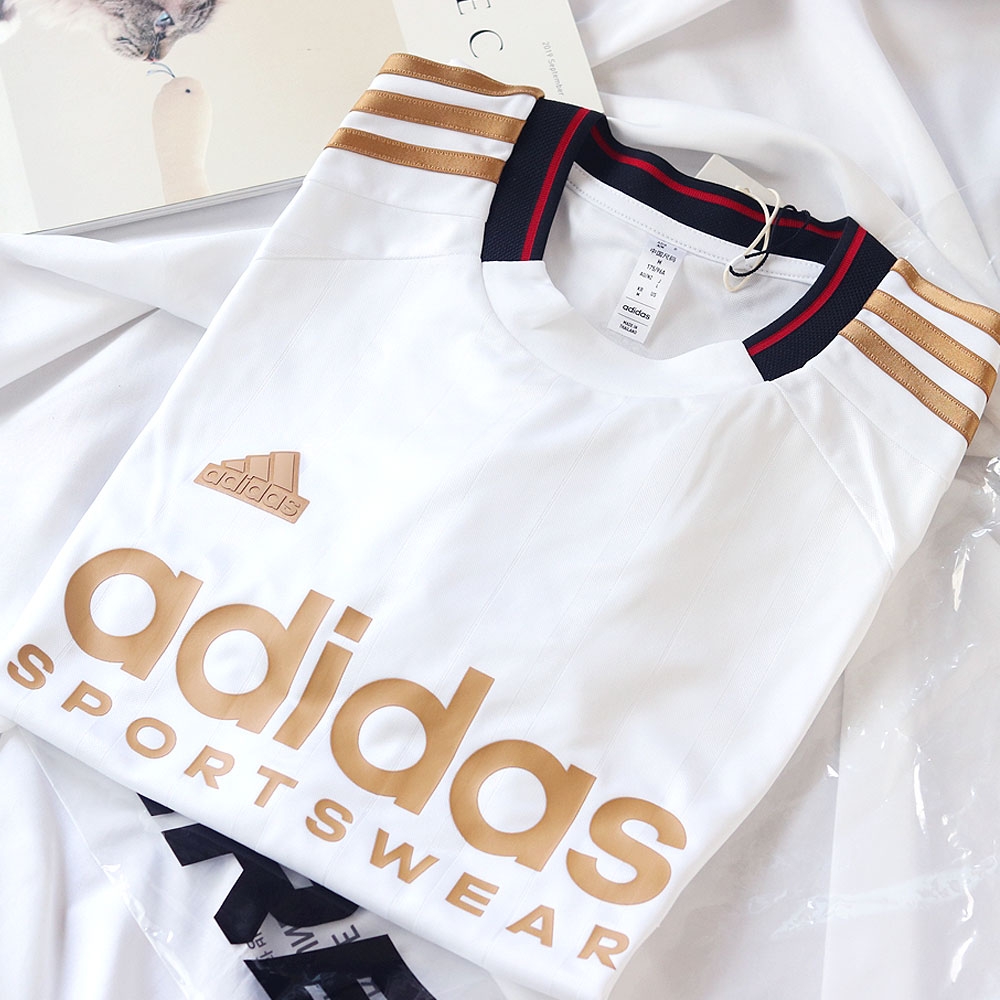 Adidas House of Tiro Nations Pack T-Shirt Team Victory Red White - KR Sizing 착용 스타일 - 1