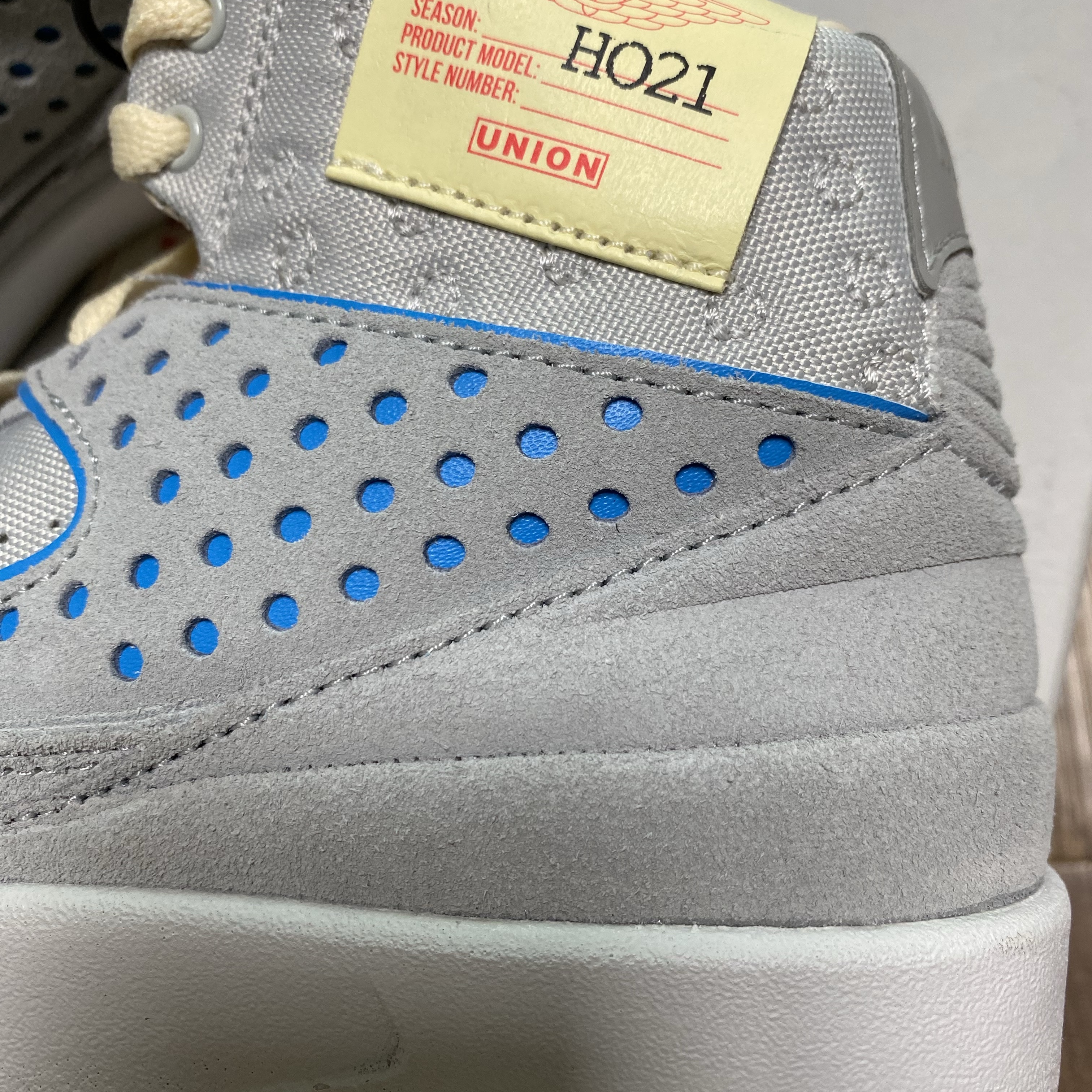Jordan 2 x Union Retro SP Grey Fog 착용 스타일 - 7