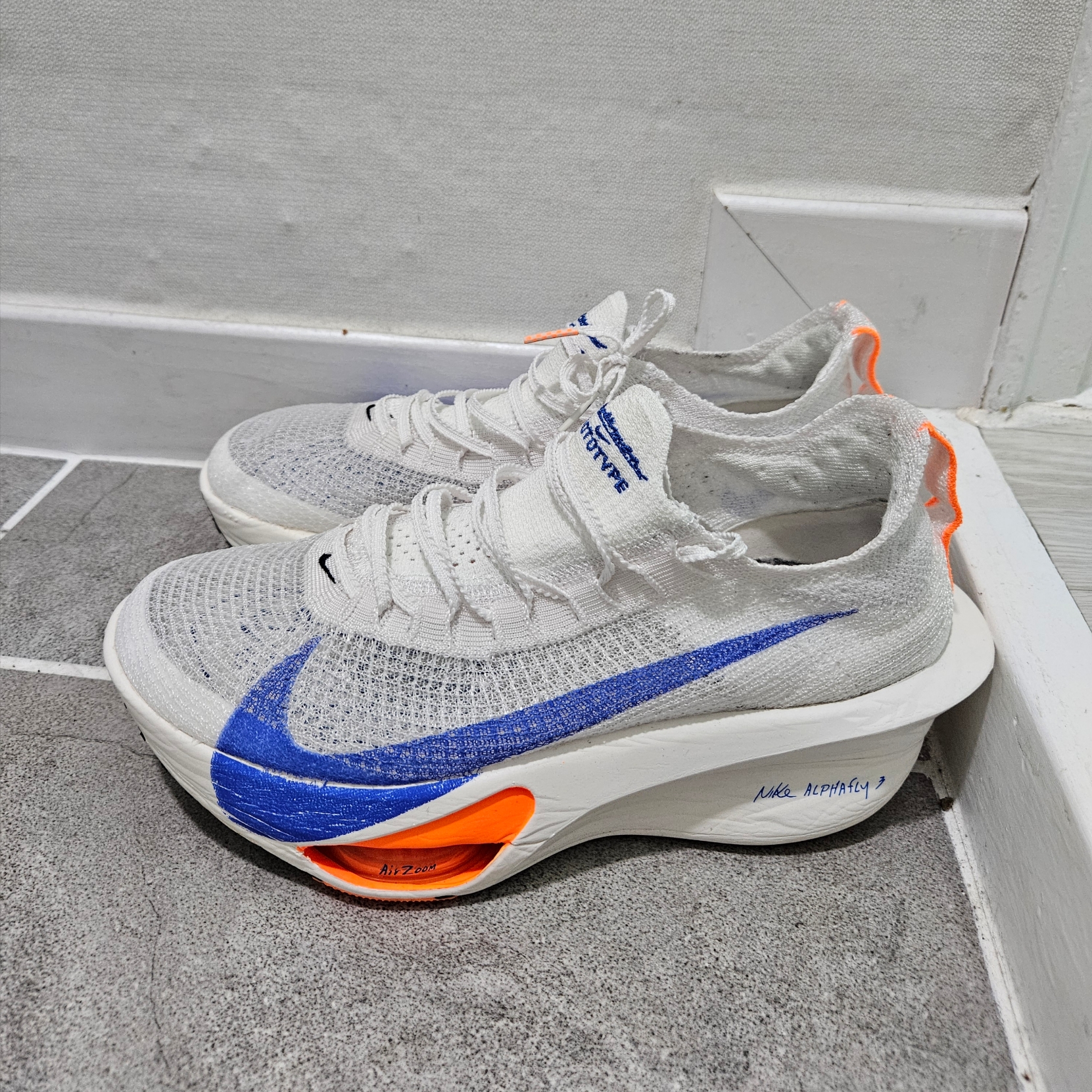 Nike Air Zoom Alphafly Next% 3 Blueprint 착용 스타일