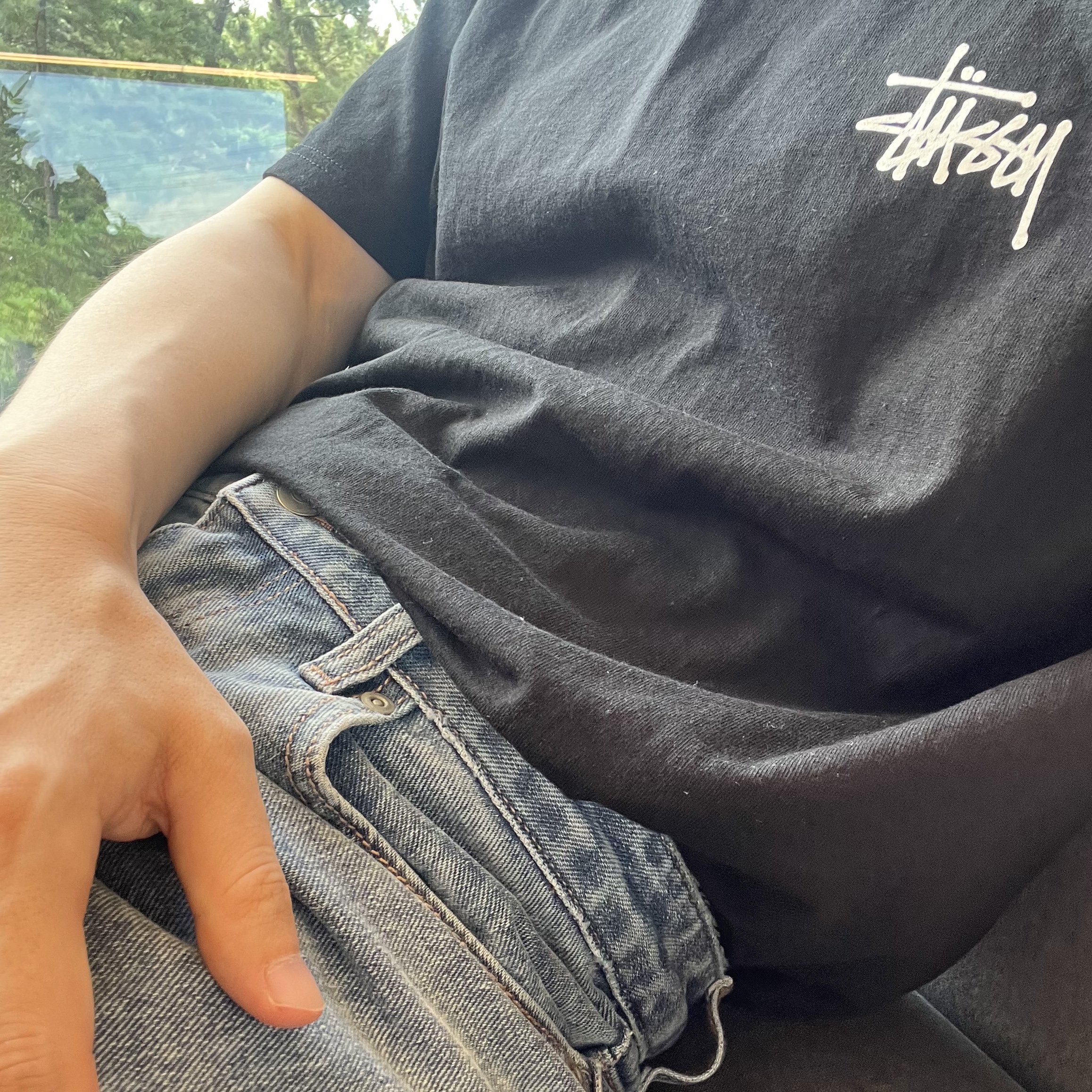 Stussy Basic Stussy T-Shirt Black 2024, 2025 착용 스타일