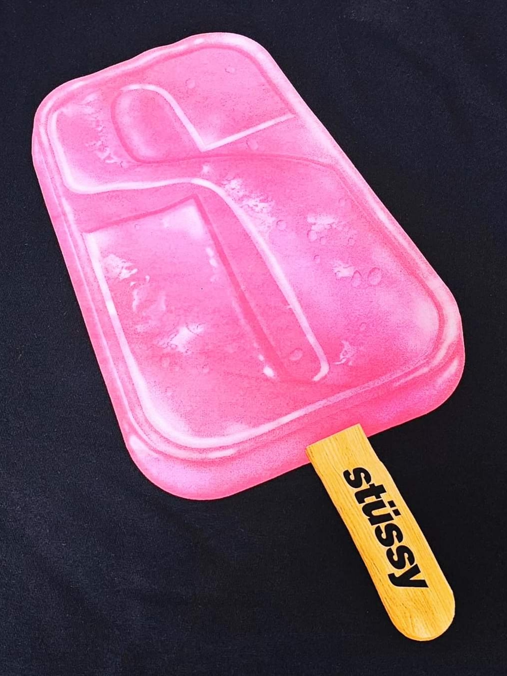 Stussy Popsicle T-Shirt Black 착용 스타일