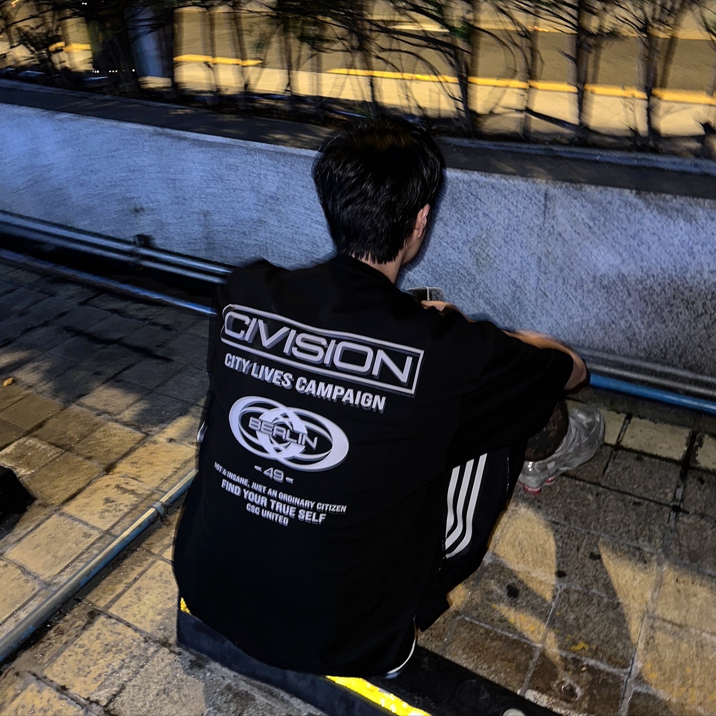 Civision by CSC City Lives 49 T-Shirt Black, Civision by CSC City Lives 81 T-Shirt Navy 착용 스타일 - 2