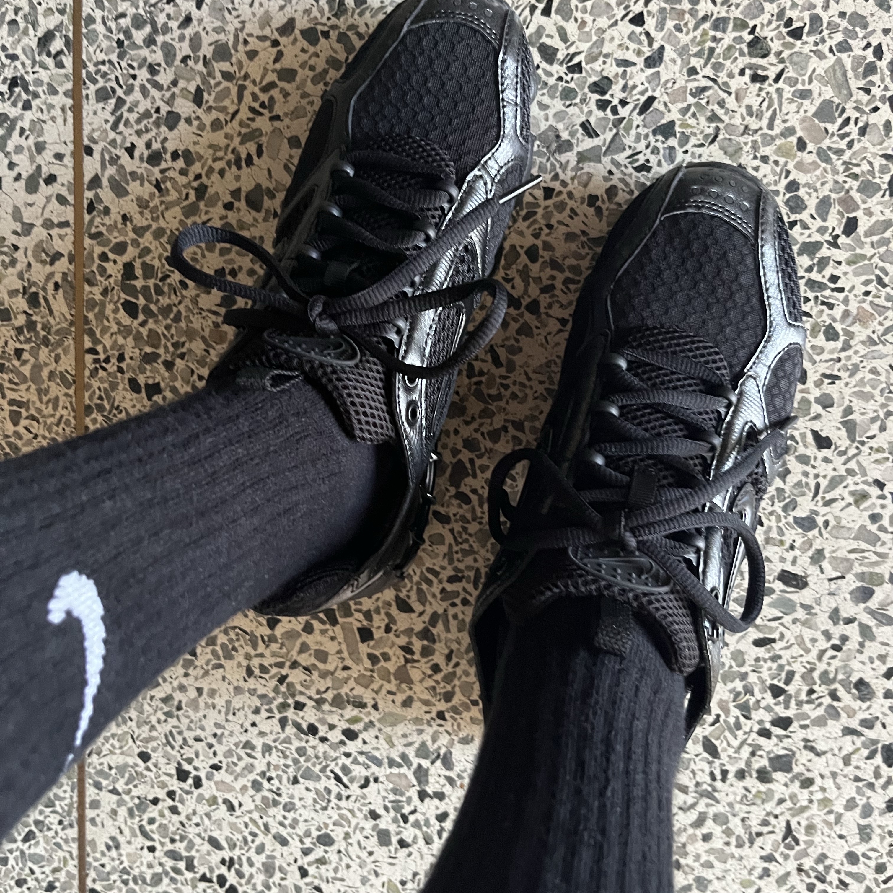 Nike Air Zoom Spiridon Cage 2 Black Anthracite 착용 스타일